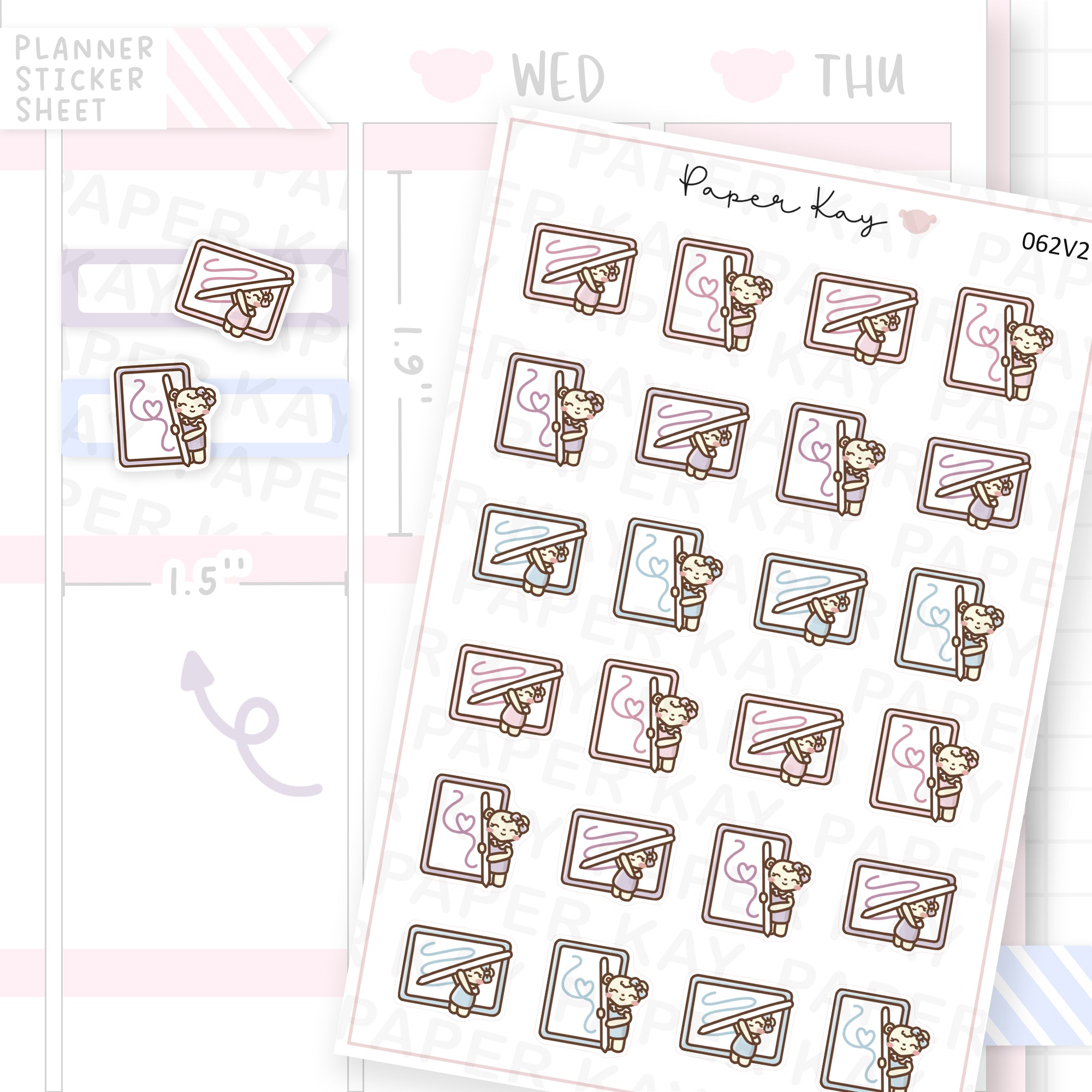 DTB Doodling on Tablet V2 Sticker Sheet