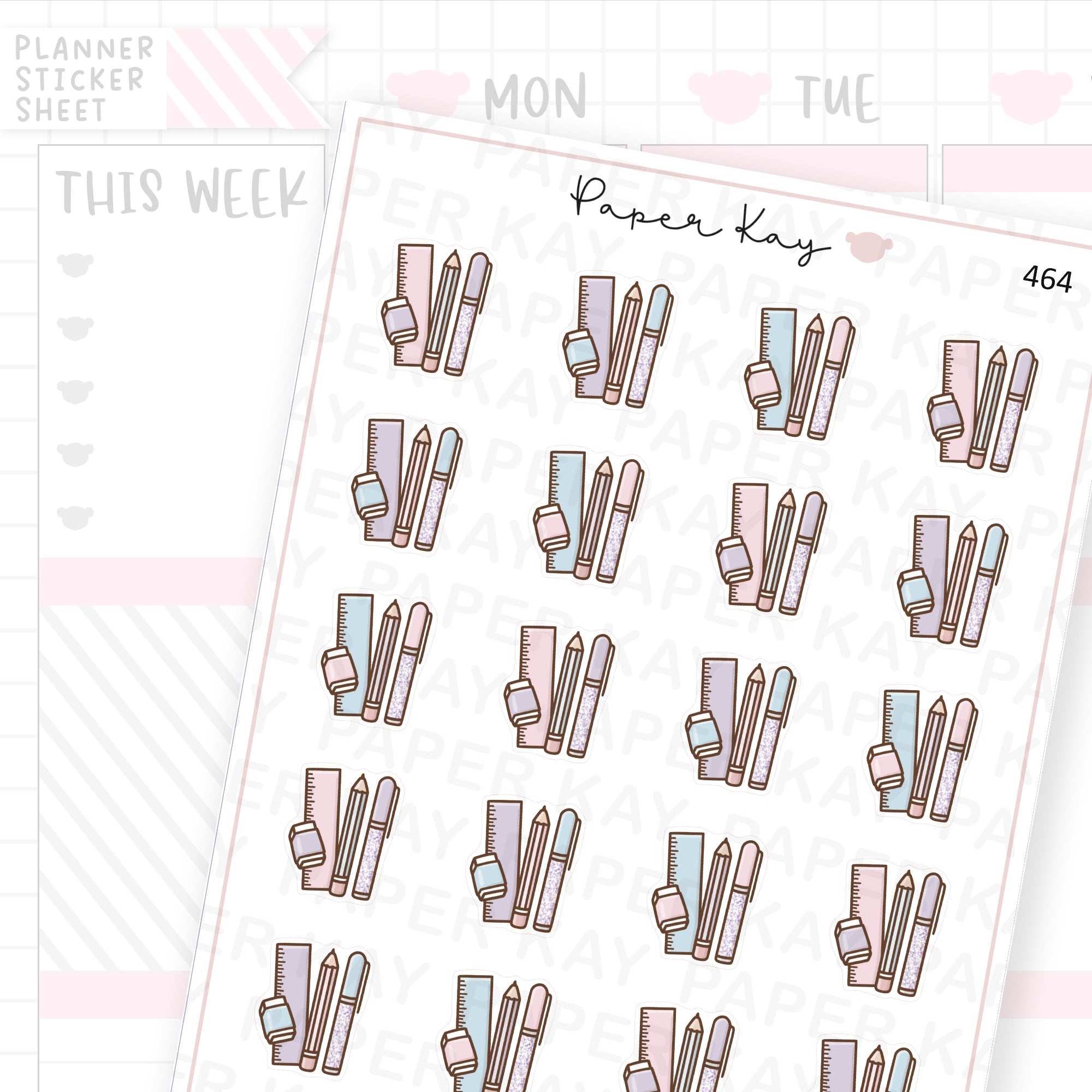 Stationery Sticker Sheet