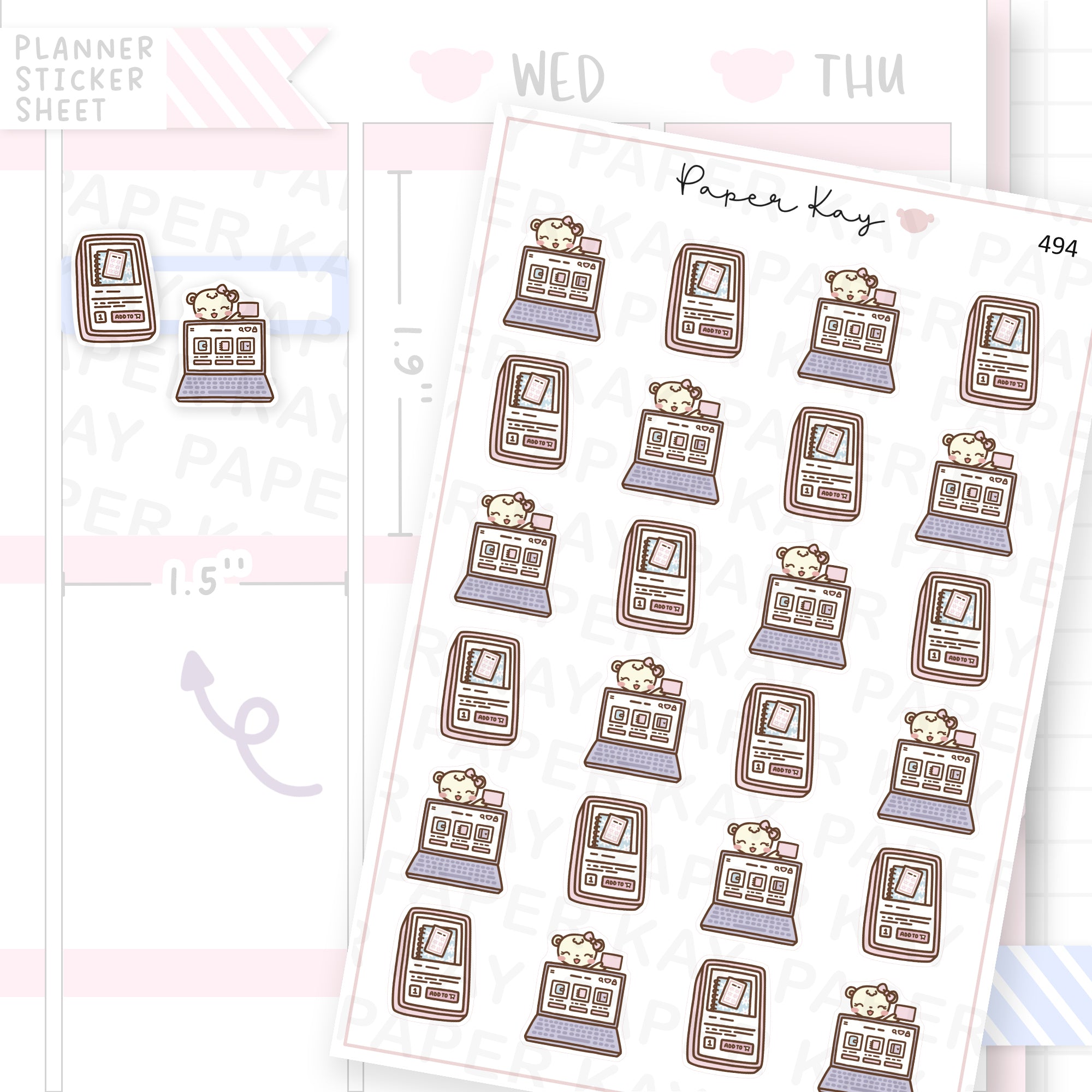 Buying Planner Supplies Sticker Sheet