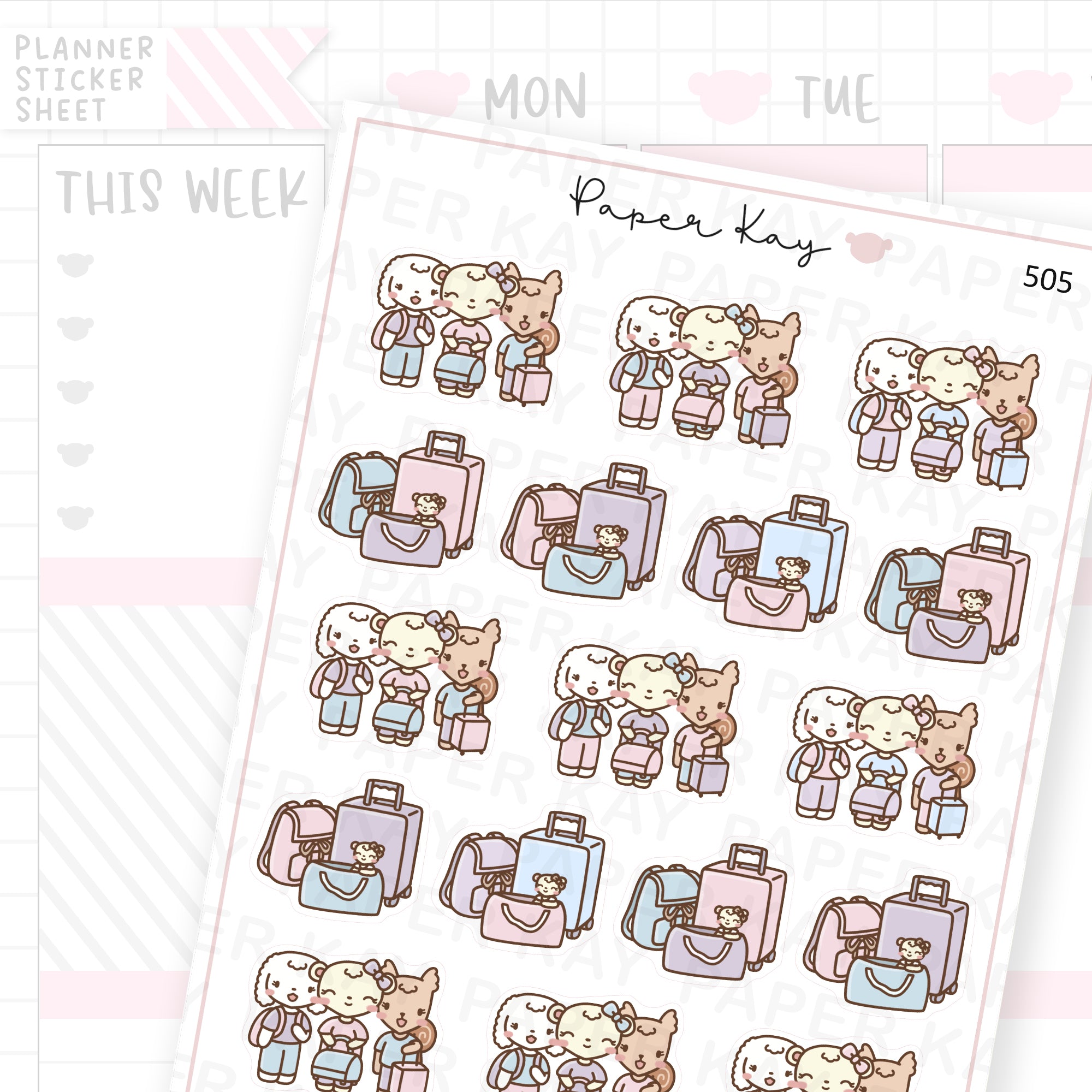 DTB + Friends Trip Sticker Sheet