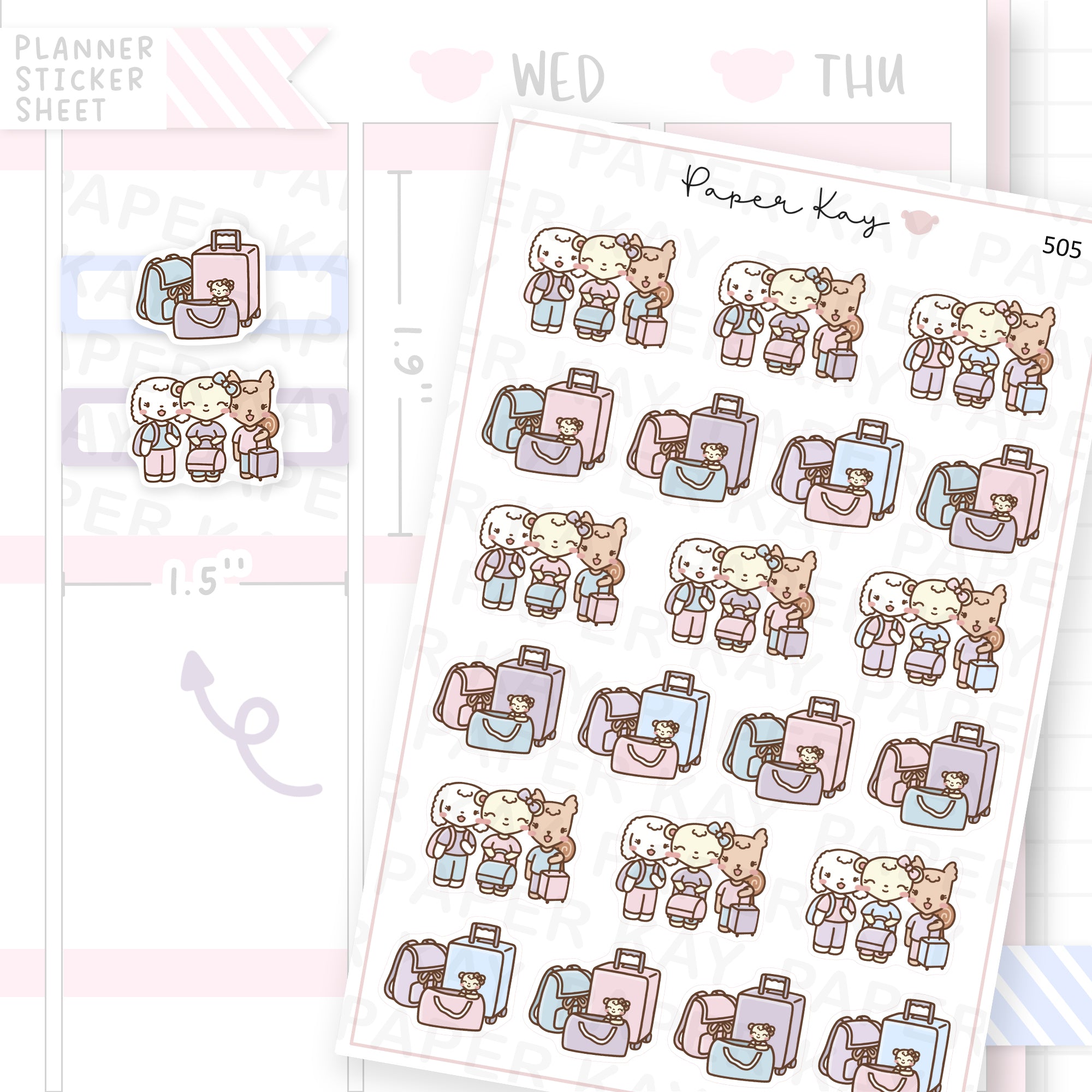 DTB + Friends Trip Sticker Sheet