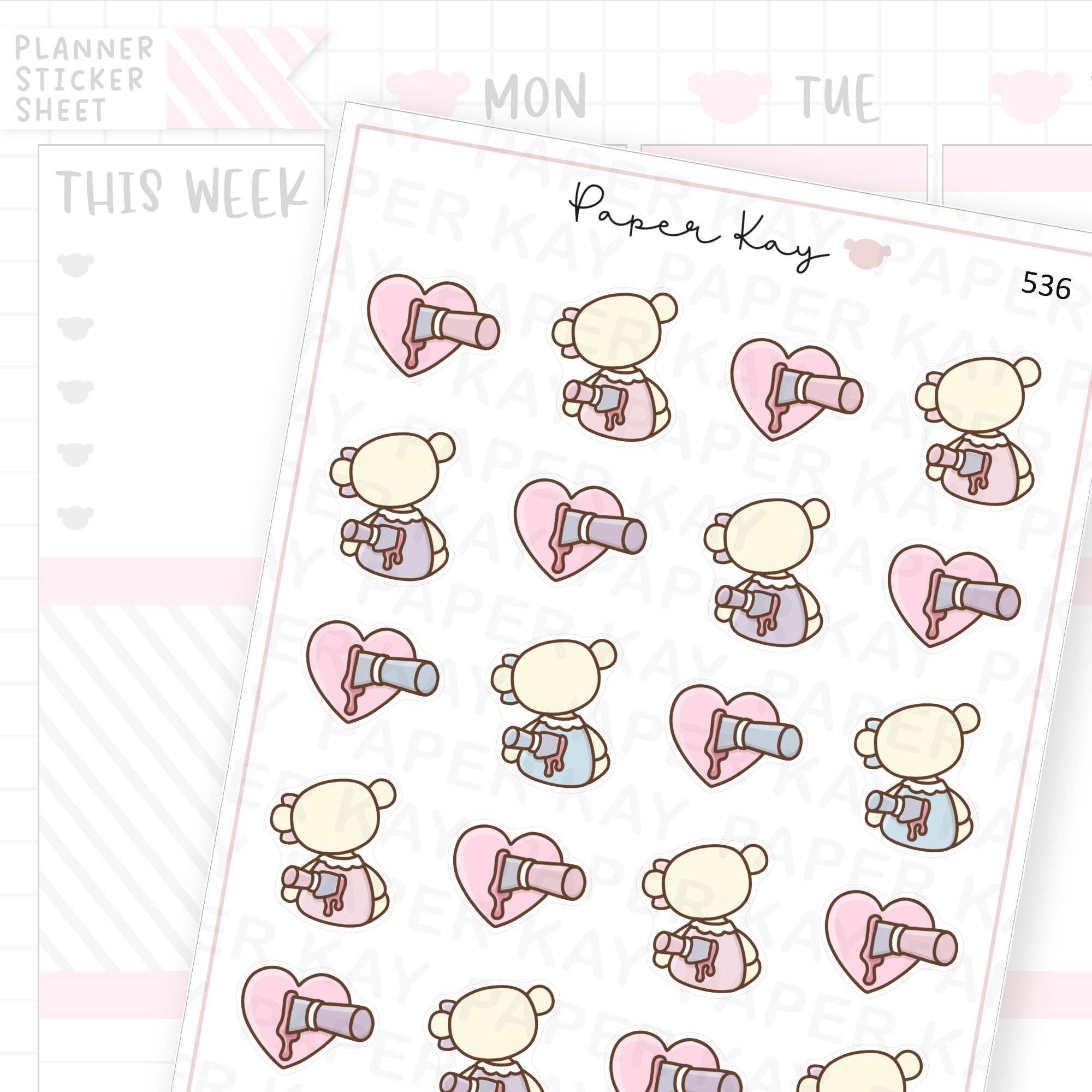 Stabbed in the Back Sticker Sheet