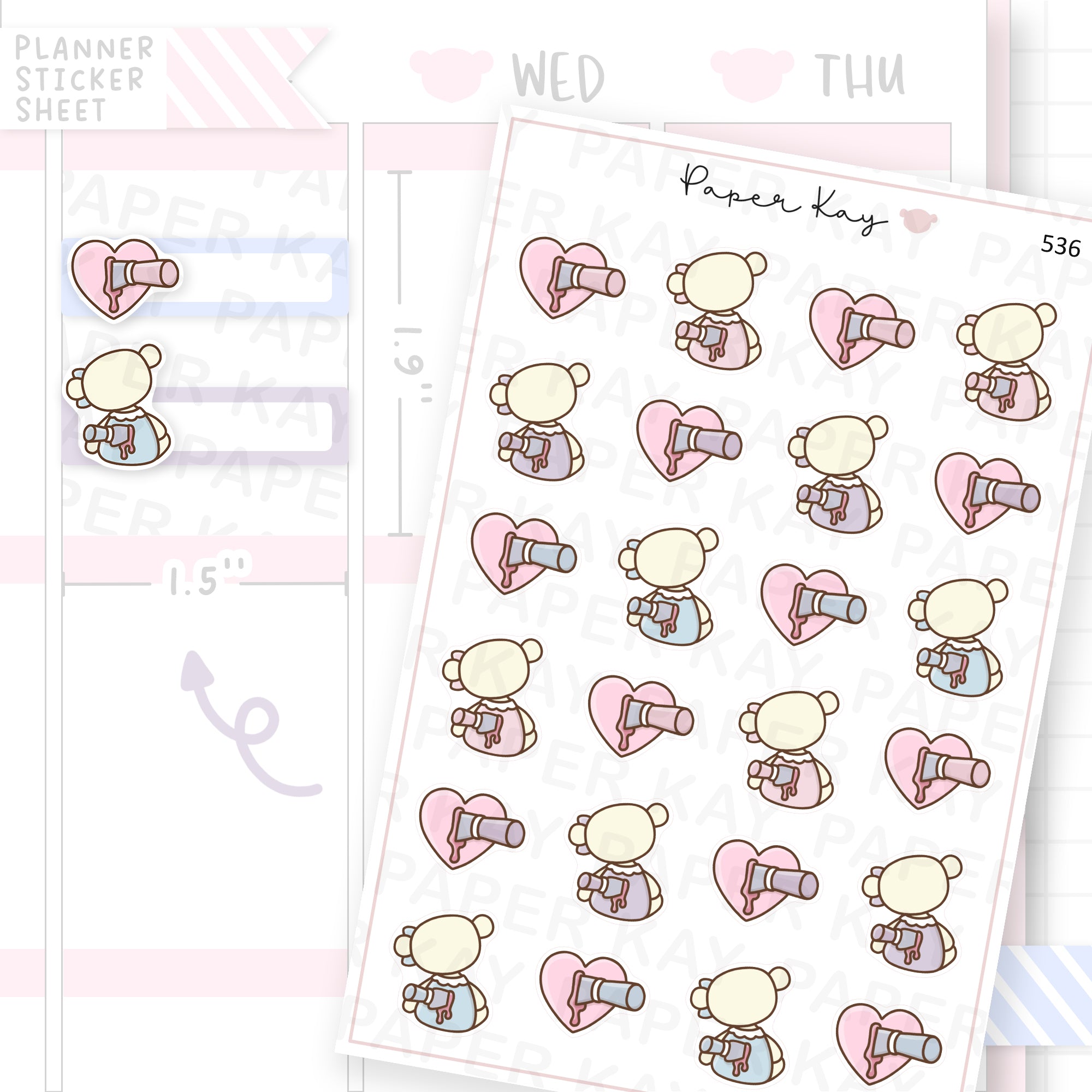 Stabbed in the Back Sticker Sheet