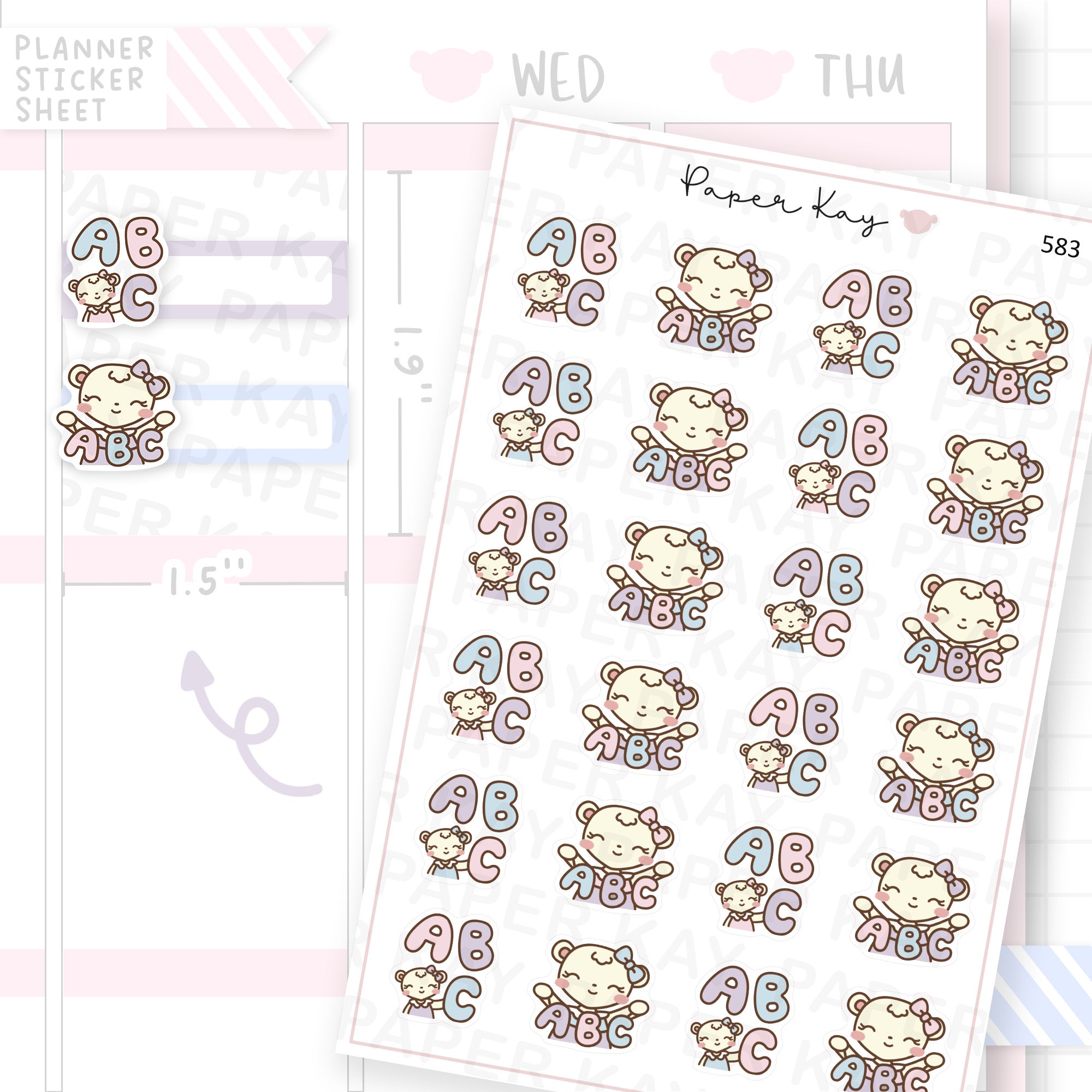 ABC Planner Sticker Sheet