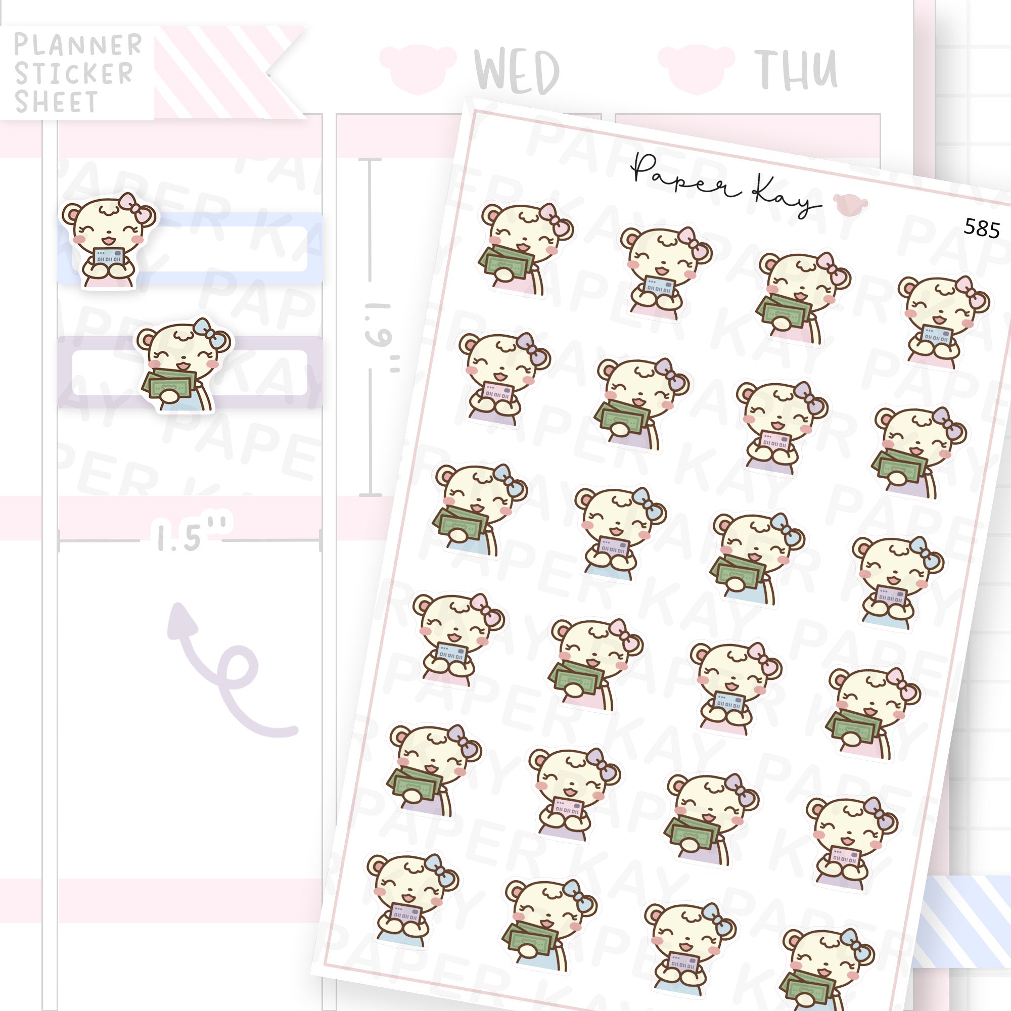 Take my Money Planner Sticker Sheet