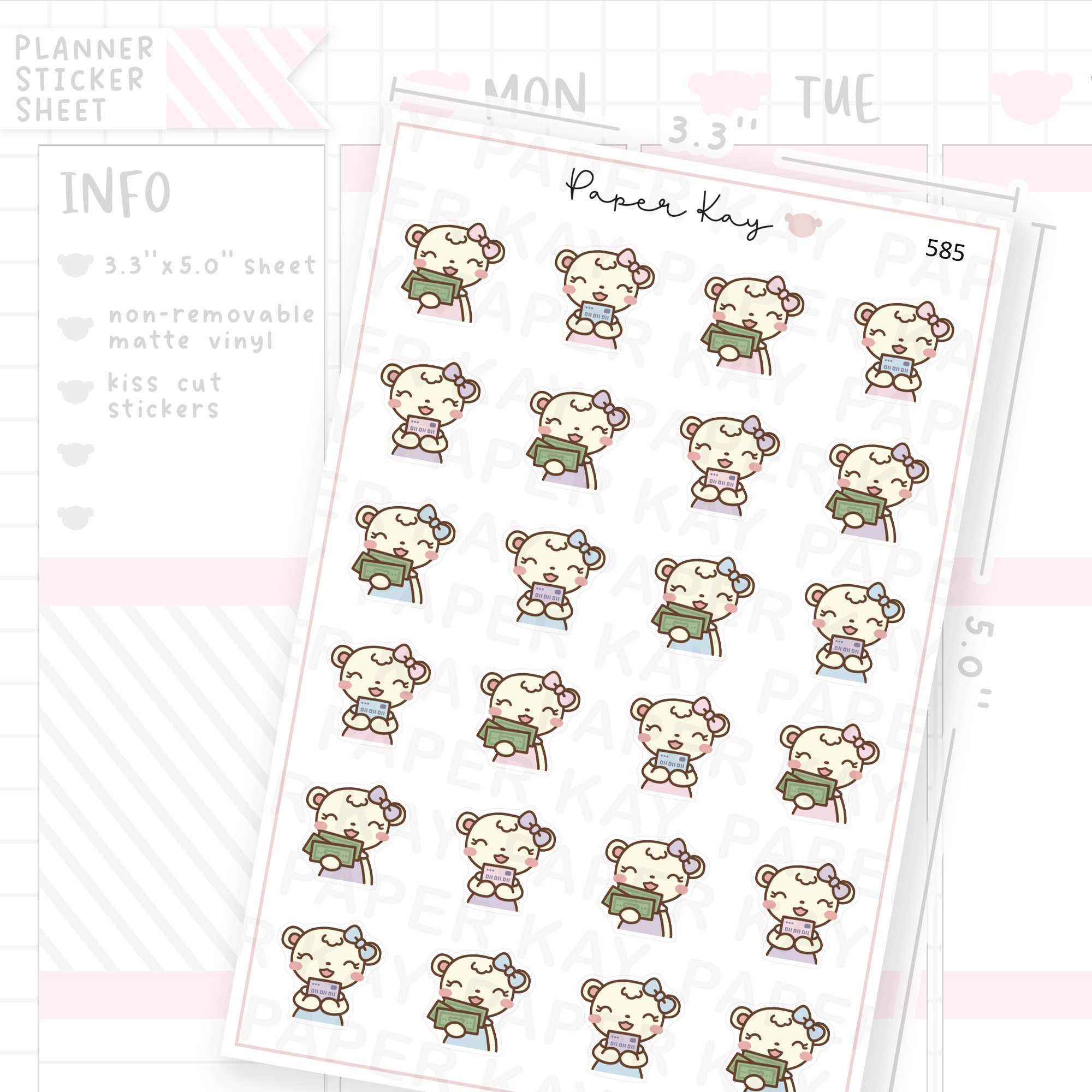 Take my Money Planner Sticker Sheet