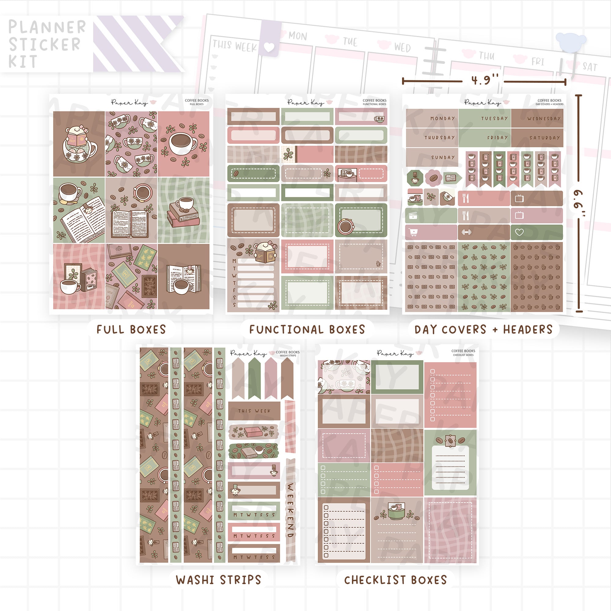 Coffee Books Weekly Vertical Kit