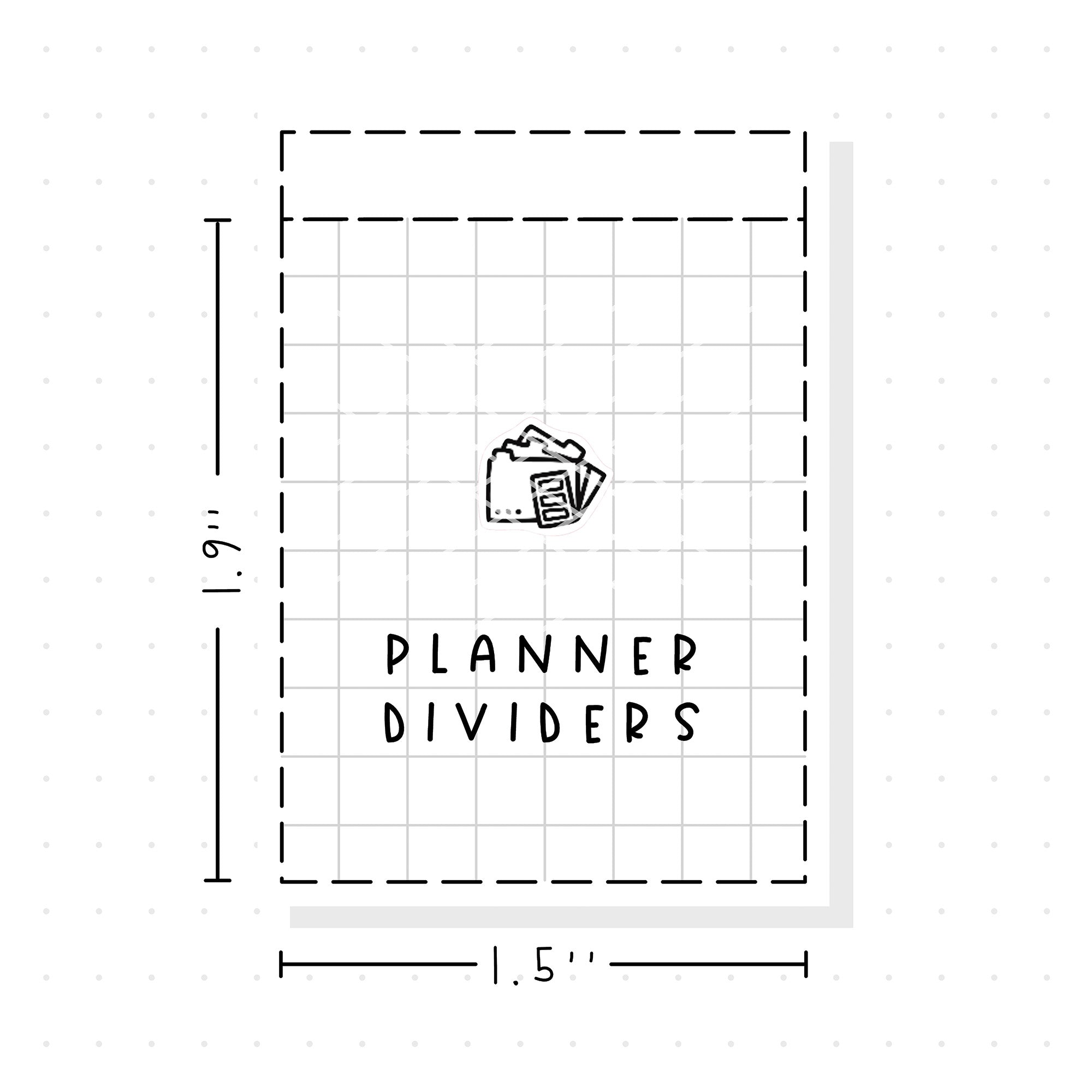 (PM346) Planner Dividers - Tiny Minimal Icon Stickers