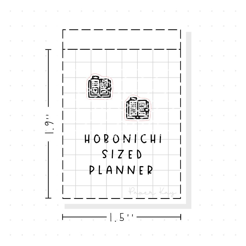 (PM380) Hobonichi Sized Planner - Tiny Minimal Icon Stickers