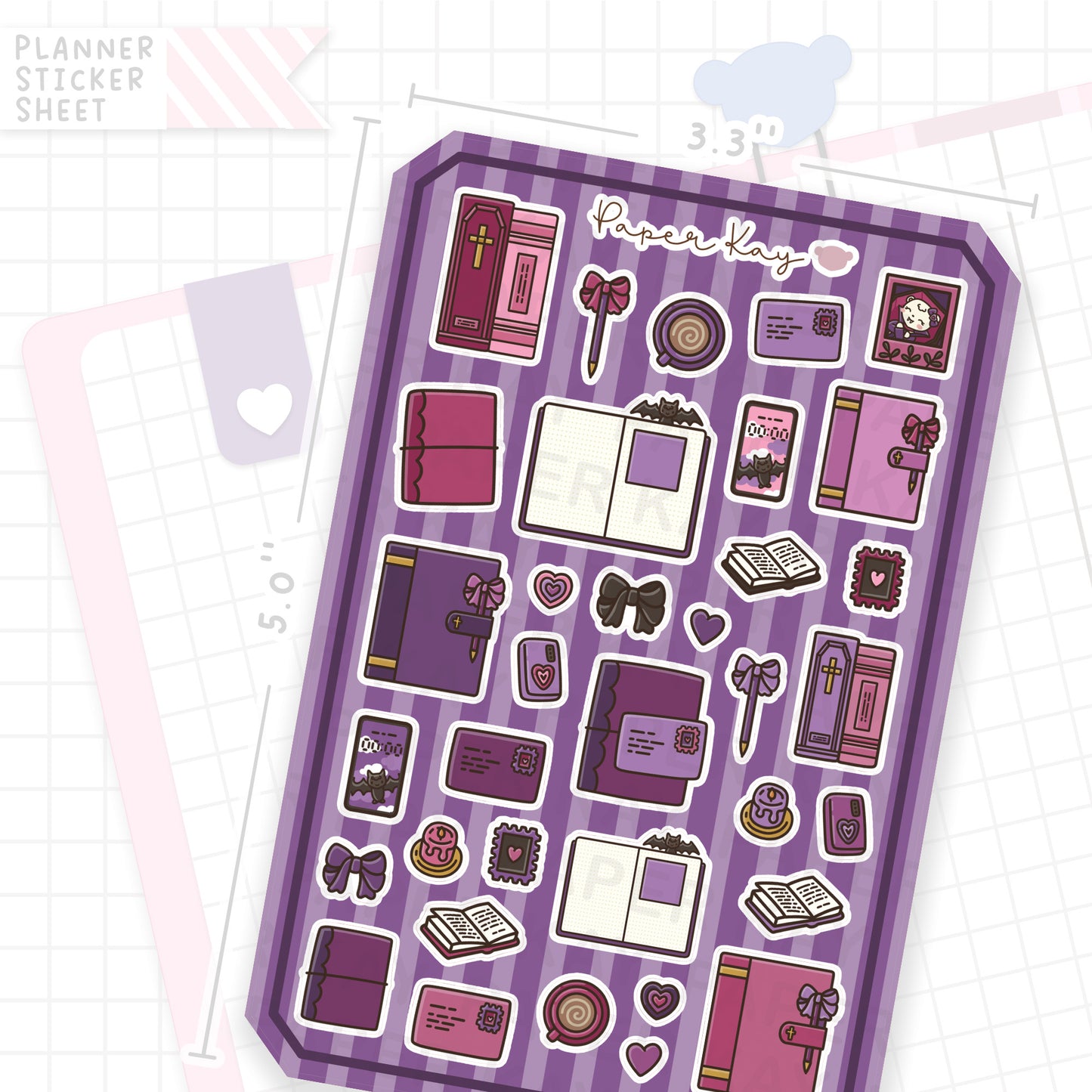 Vampy Stationery Bujo Deco Stickers