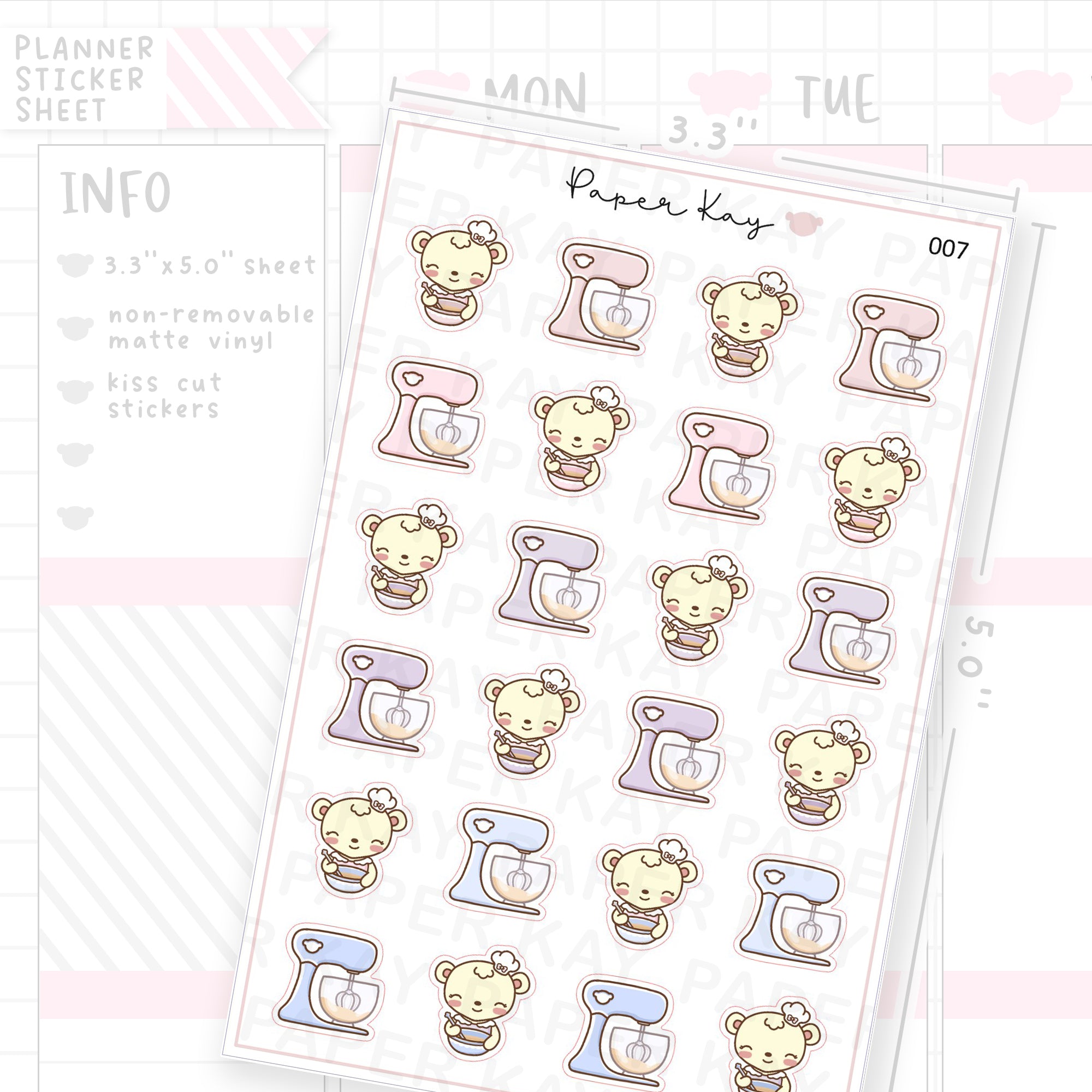Baking Sticker Sheet