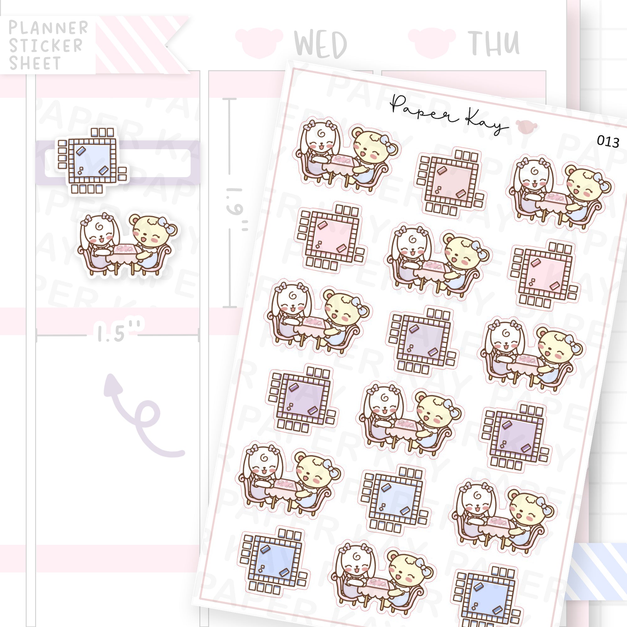 Board Game / Game Night Sticker Sheet