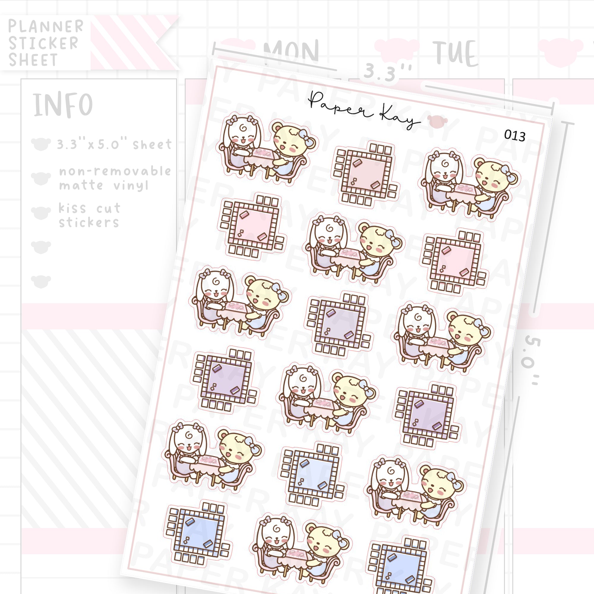Board Game / Game Night Sticker Sheet