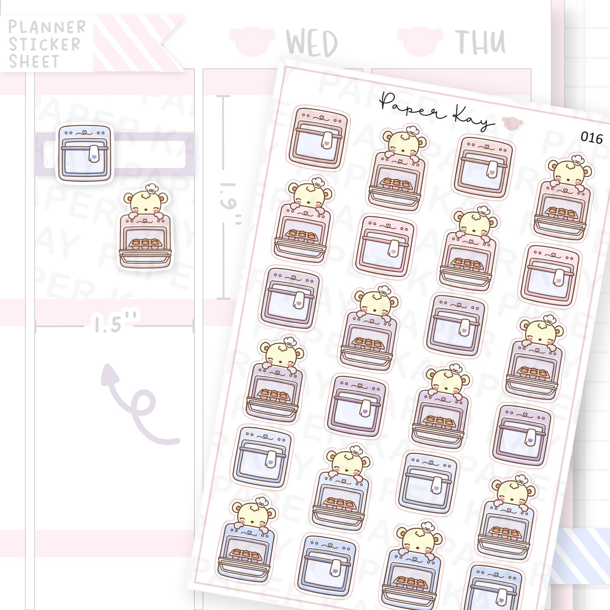 Oven Sticker Sheet