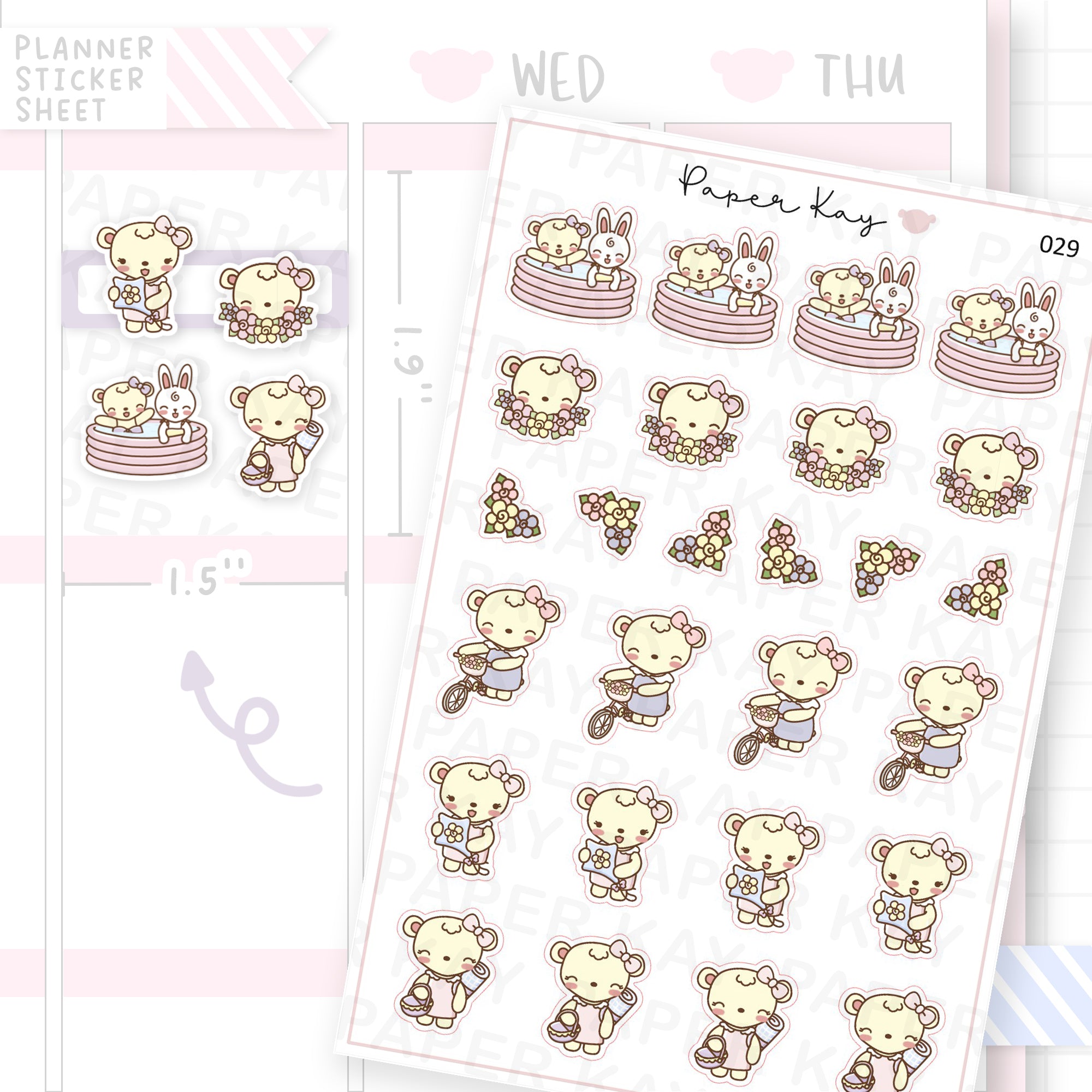 Spring / Summer Activities Sticker Sheet