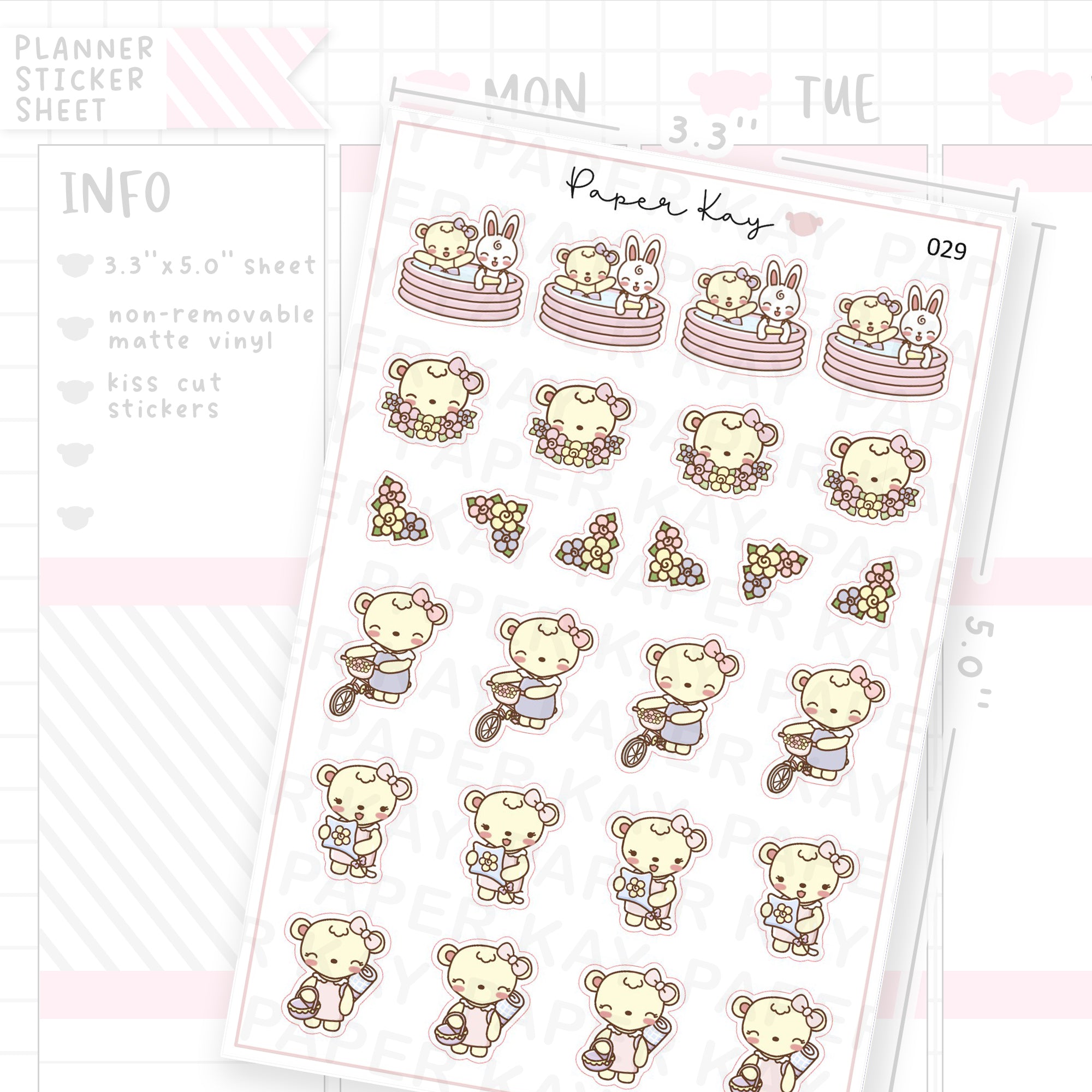 Spring / Summer Activities Sticker Sheet
