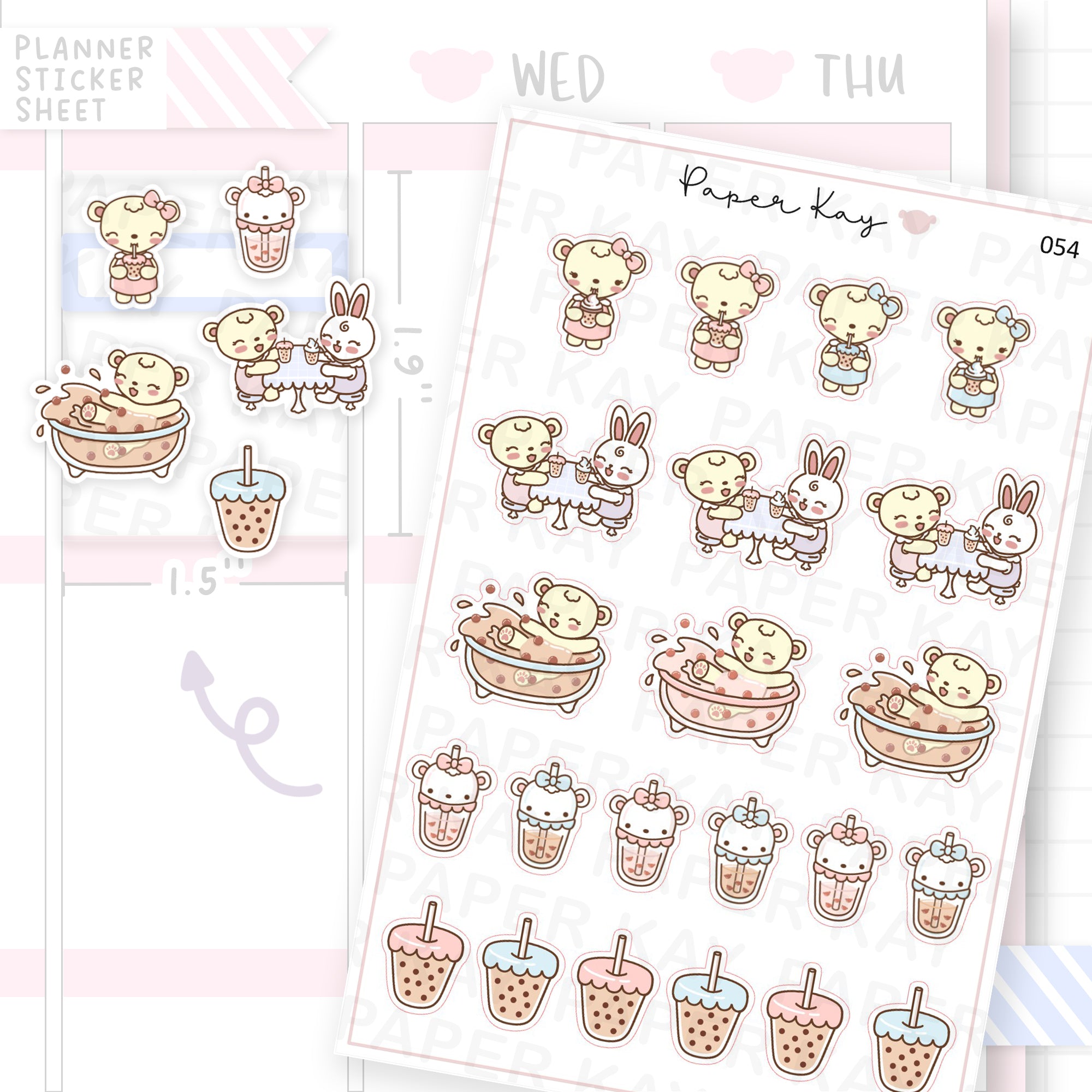 Boba Sticker Sheet