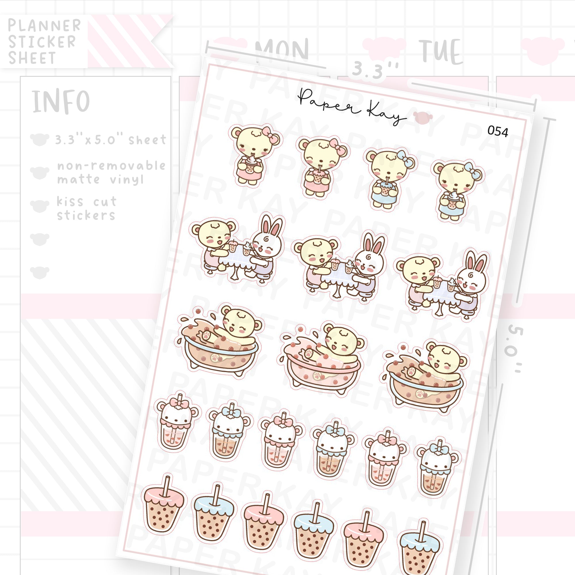 Boba Sticker Sheet