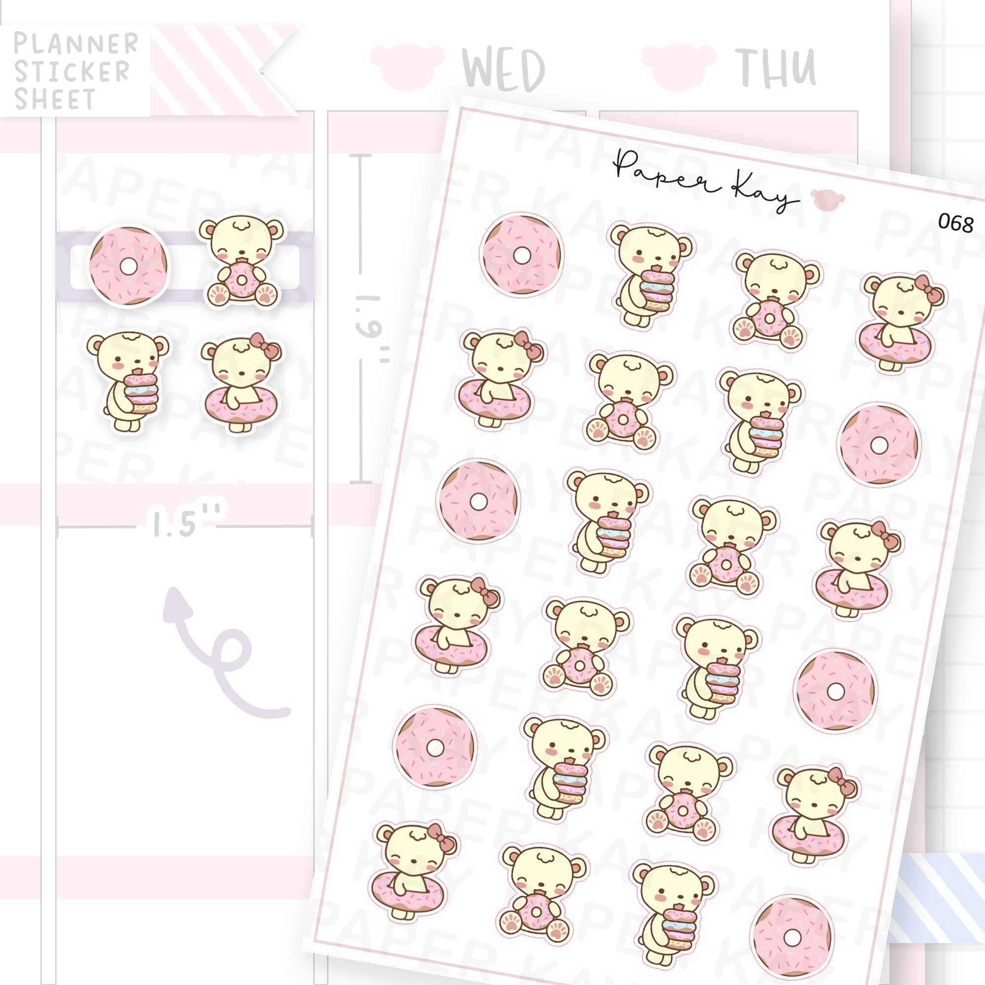Doughnuts Sticker Sheet