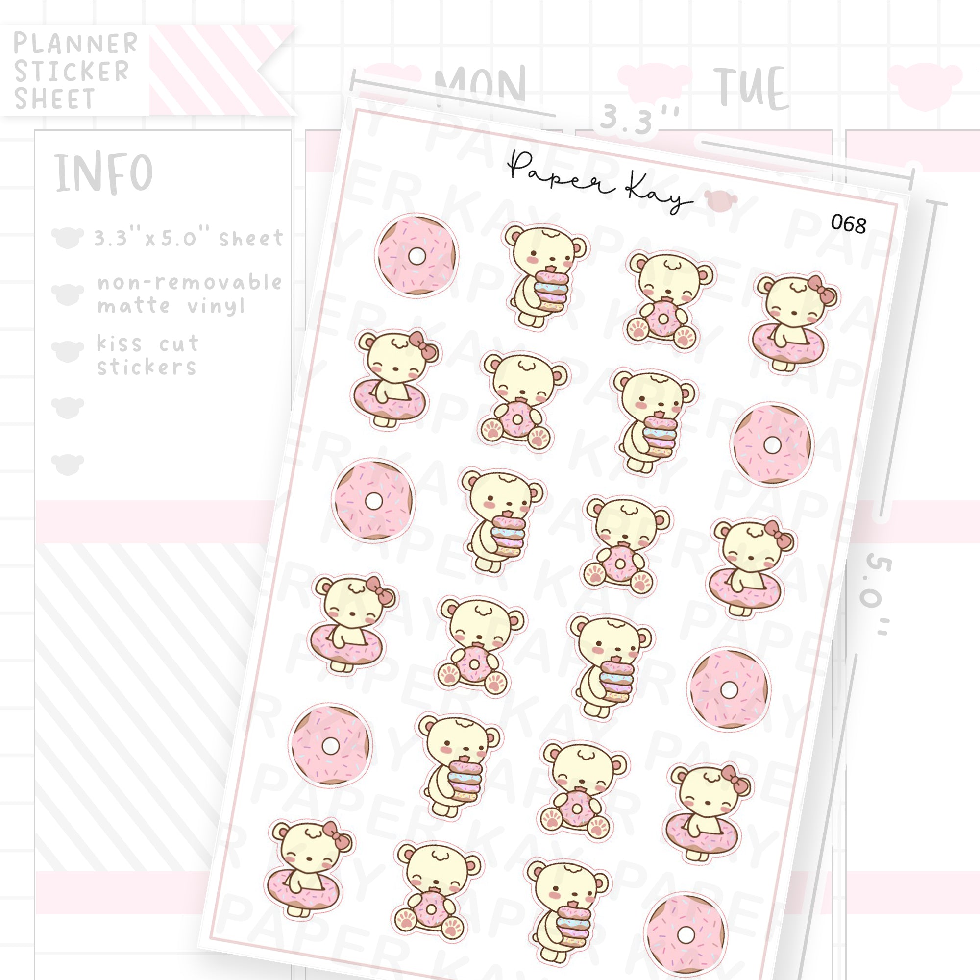 Doughnuts Sticker Sheet