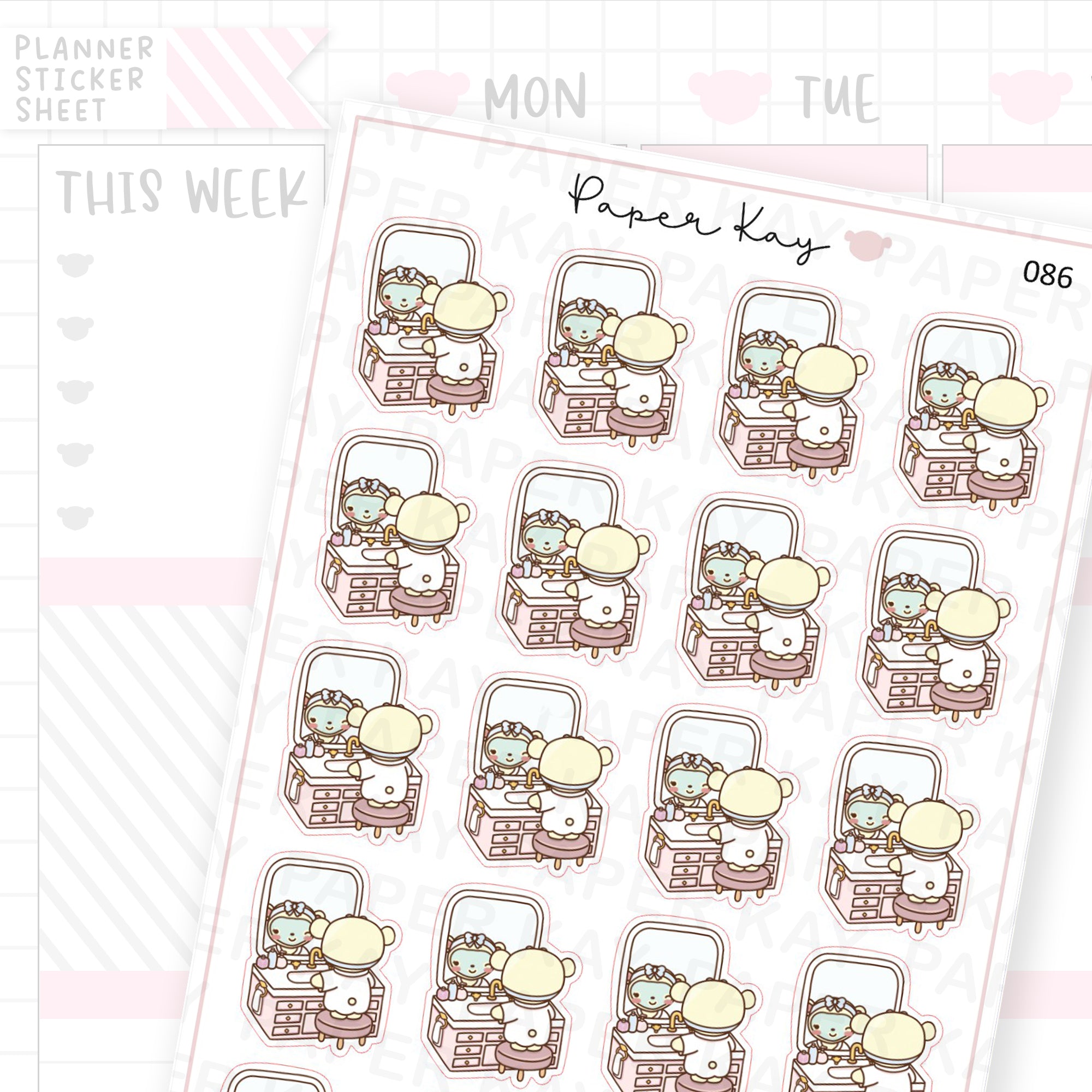 Skincare/ Pamper Sticker Sheet