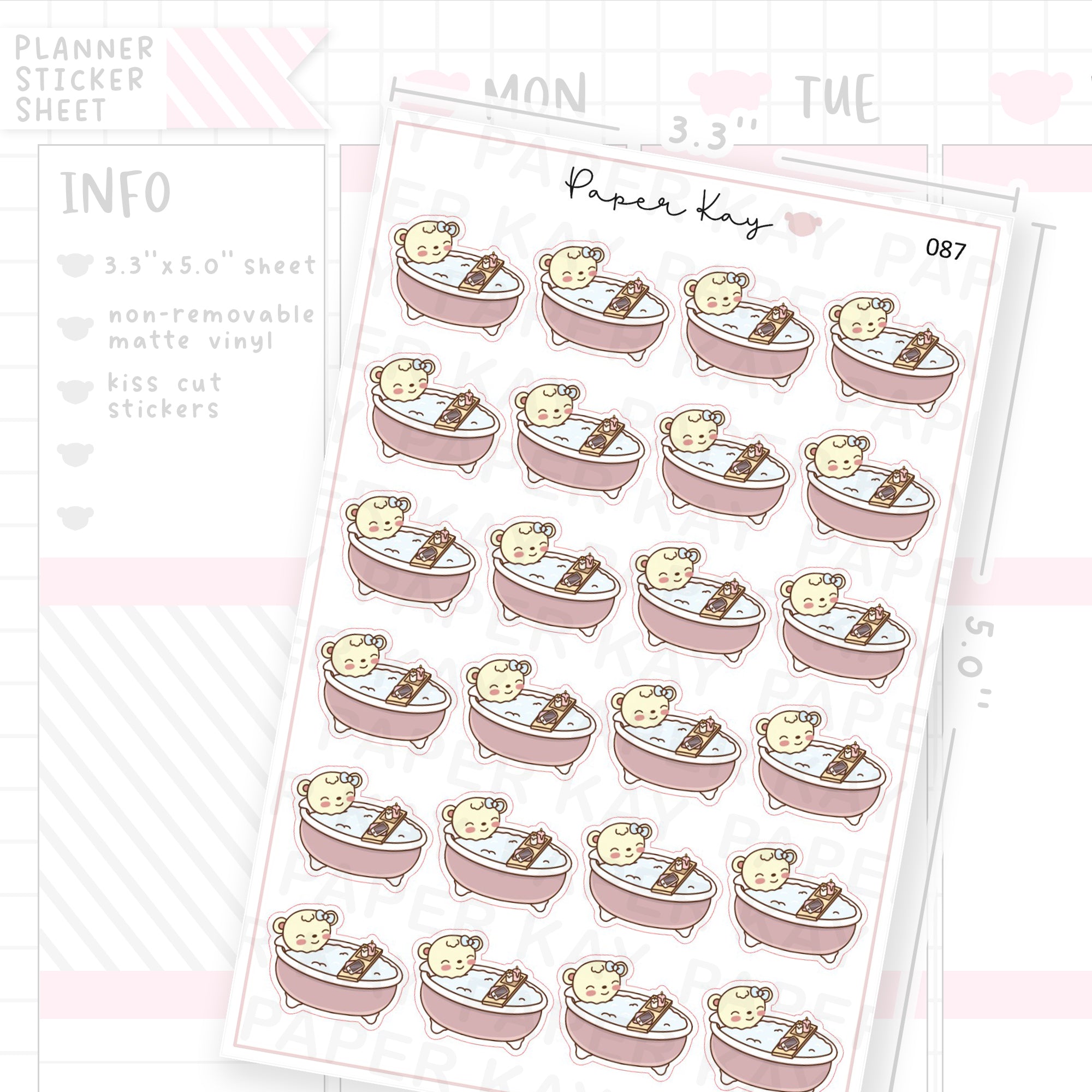 Bath Time Sticker Sheet