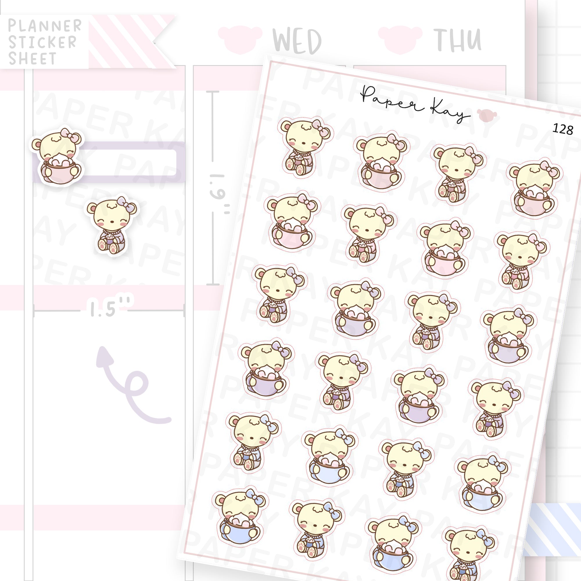 Hot Chocolate / Cocoa Sticker Sheet