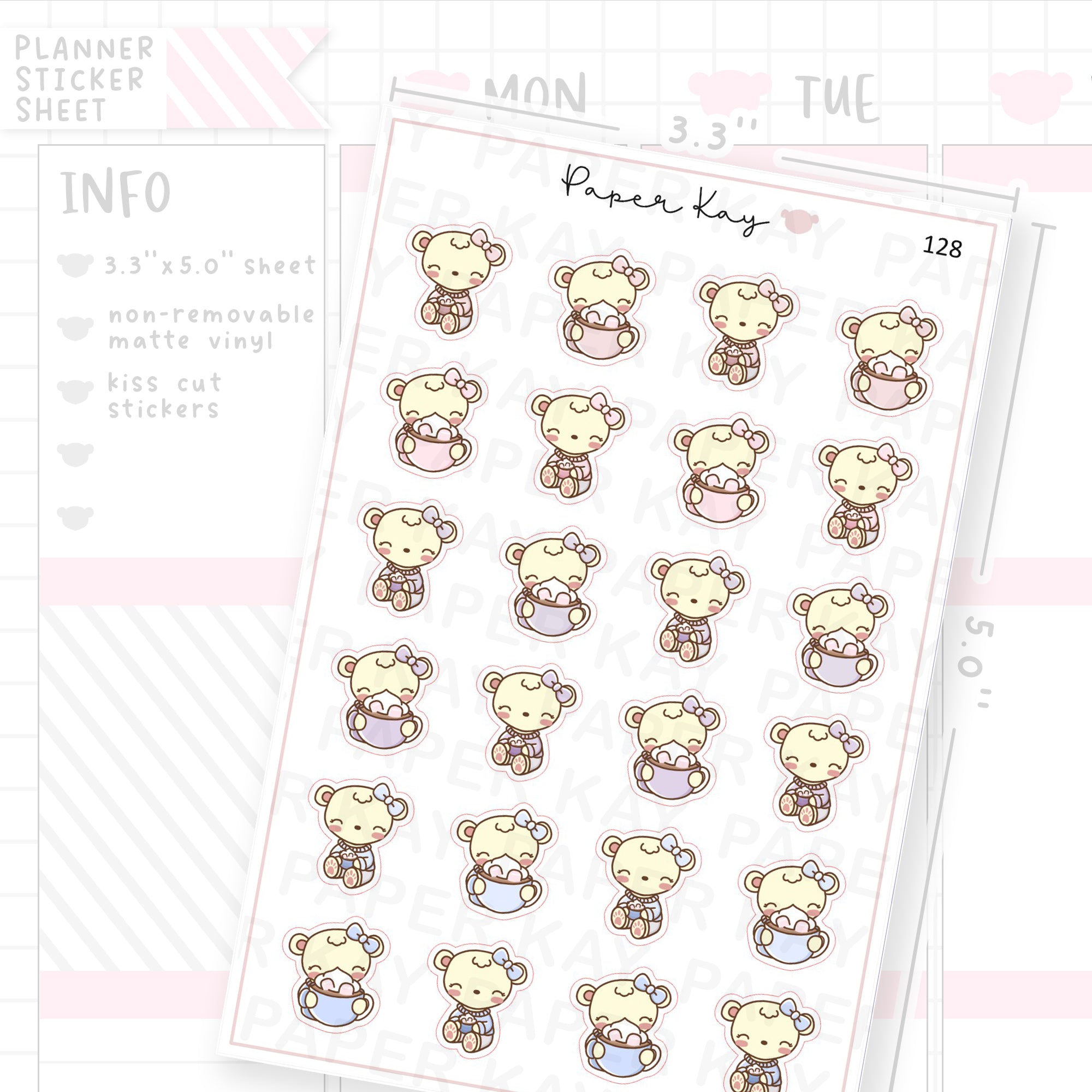 Hot Chocolate / Cocoa Sticker Sheet