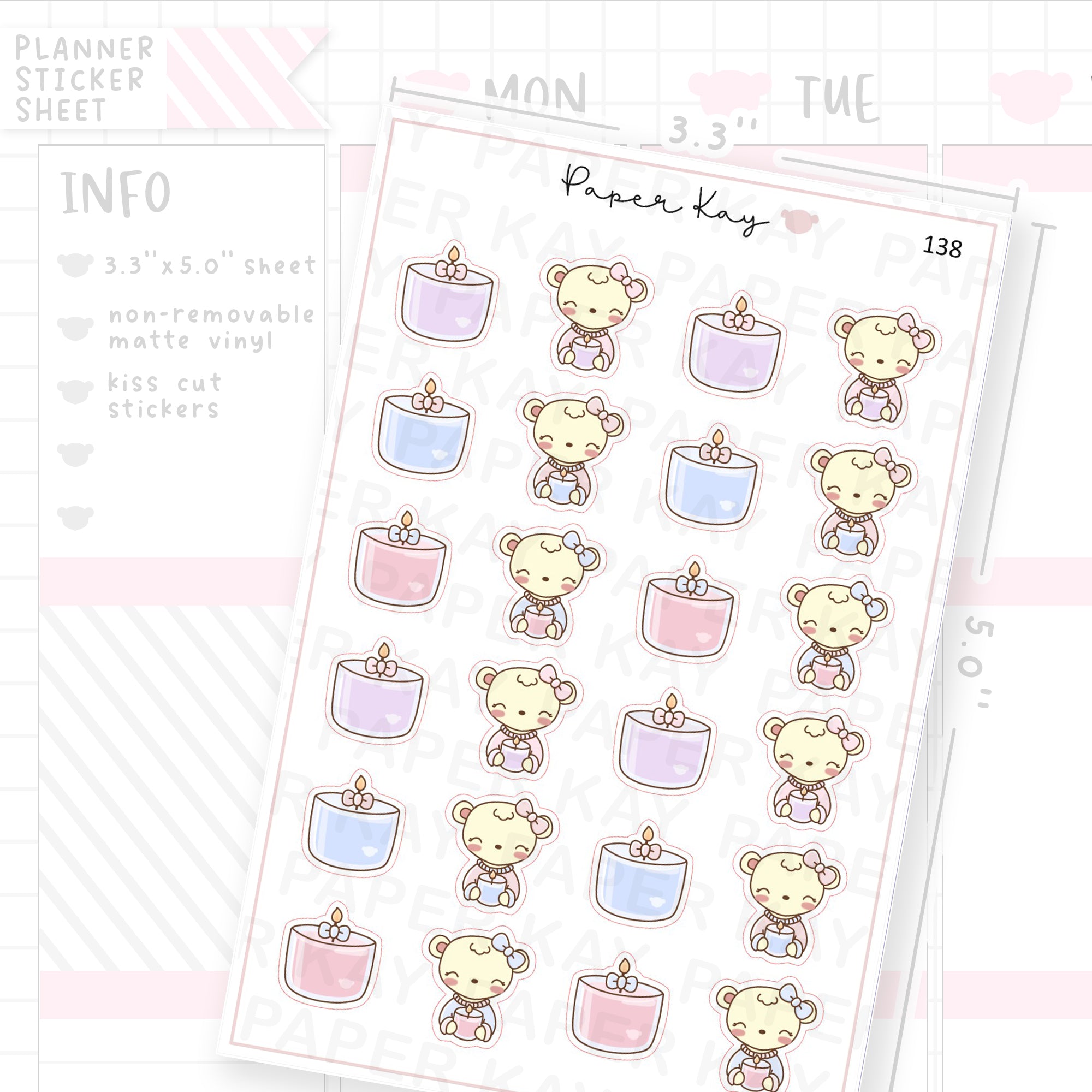 Candle Sticker Sheet