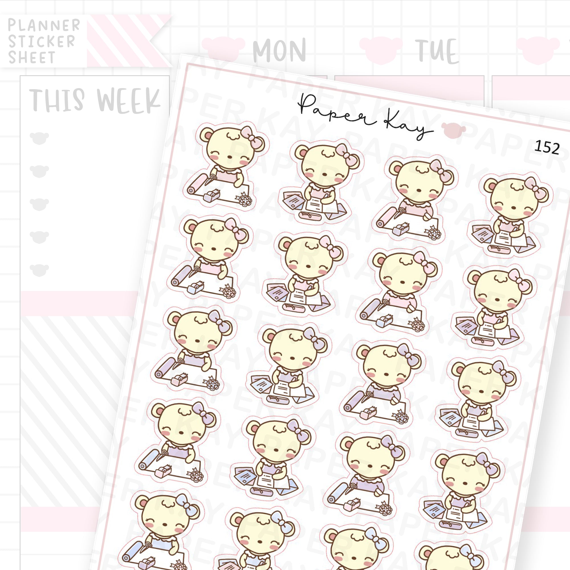 Gift Wrapping / Card Writing Sticker Sheet
