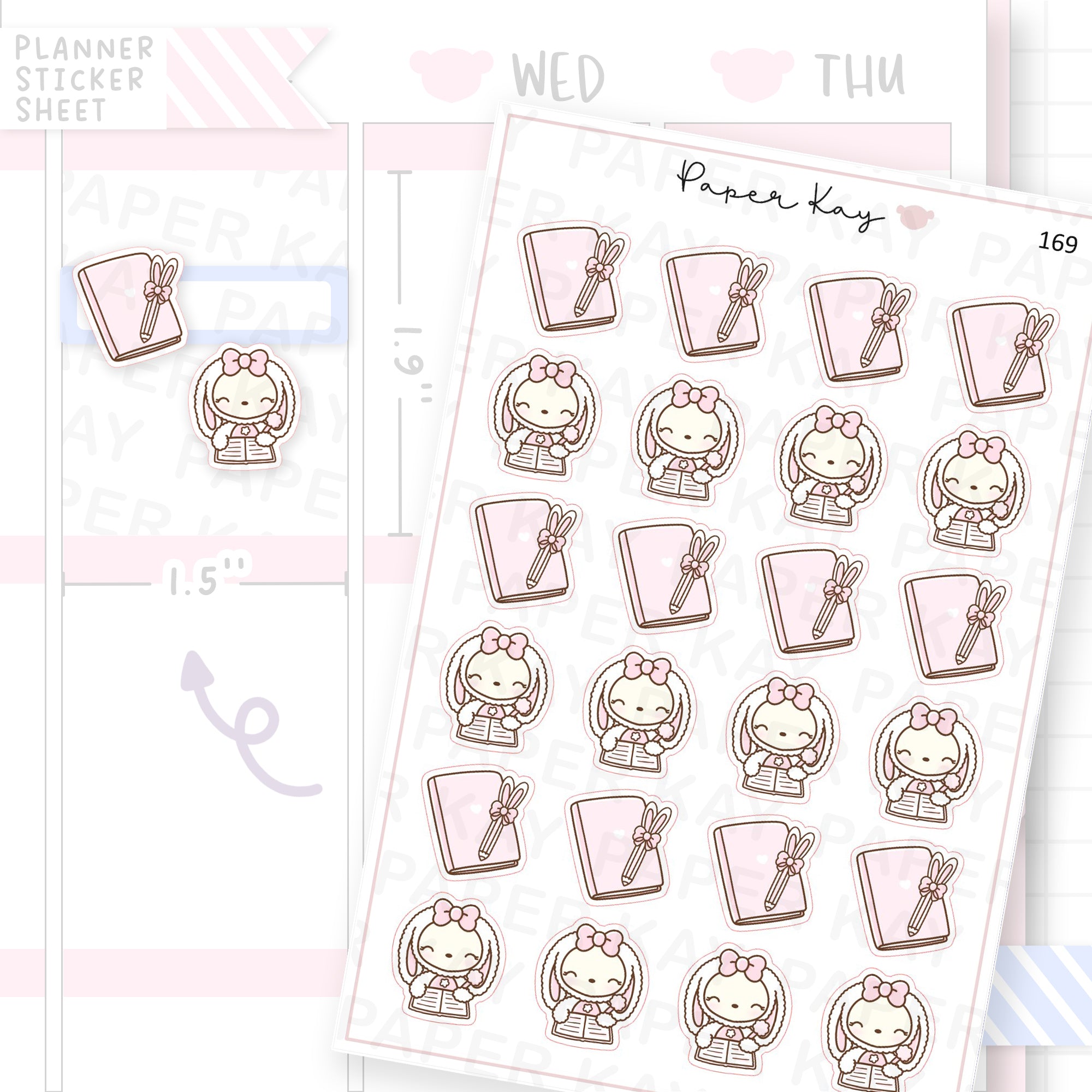 Planner Bunny - Journal/Plan Sticker Sheet