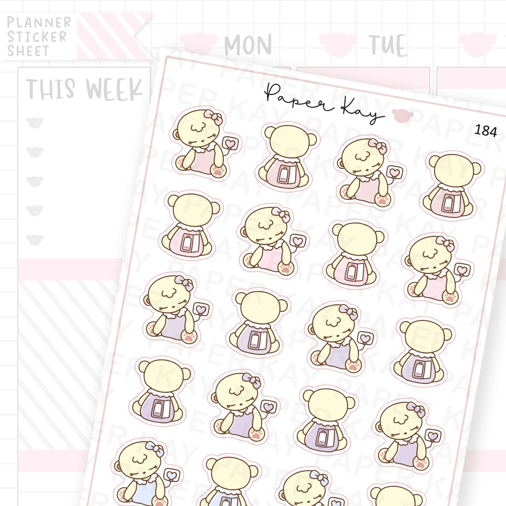 Drained / Recharge Sticker Sheet