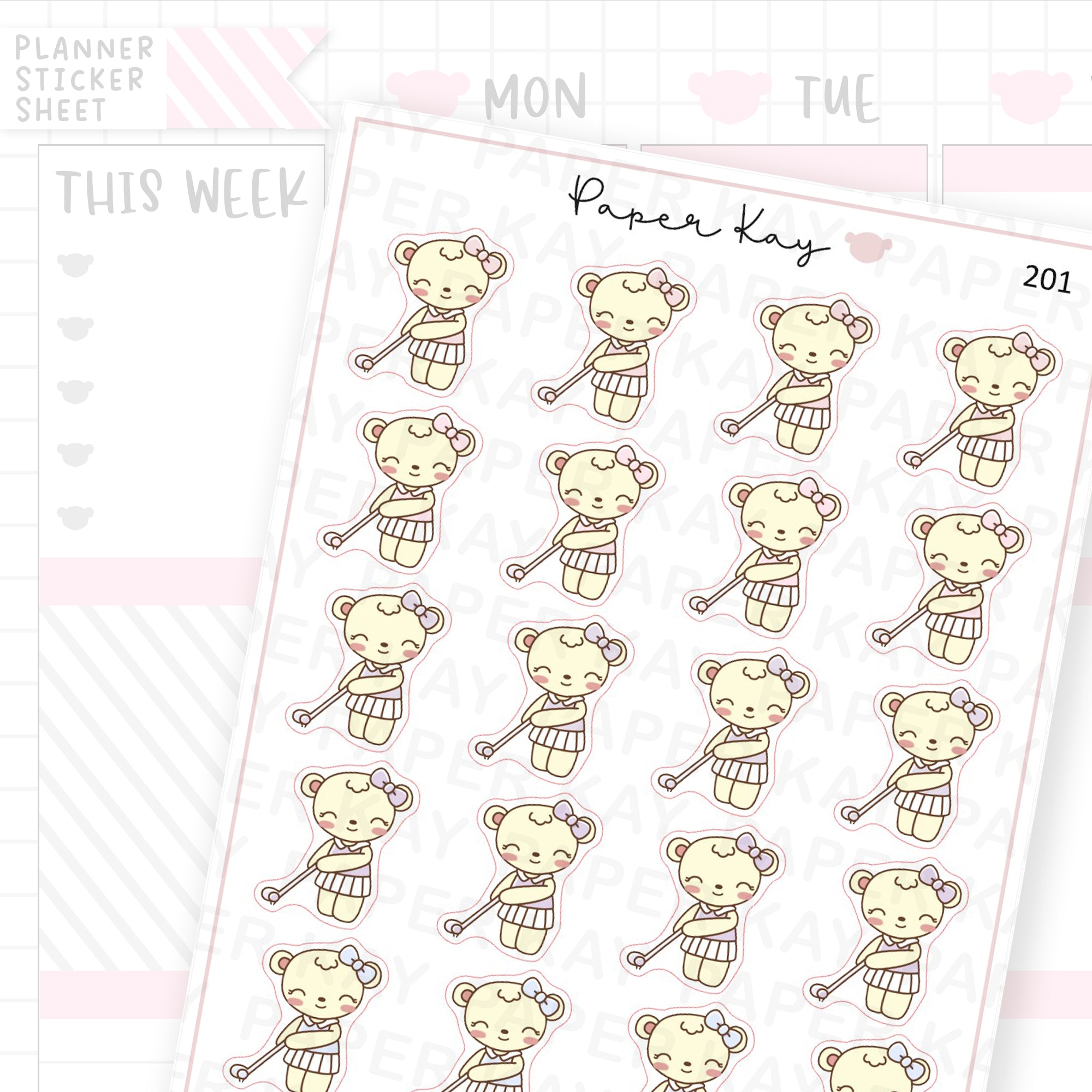 Golf Sticker Sheet