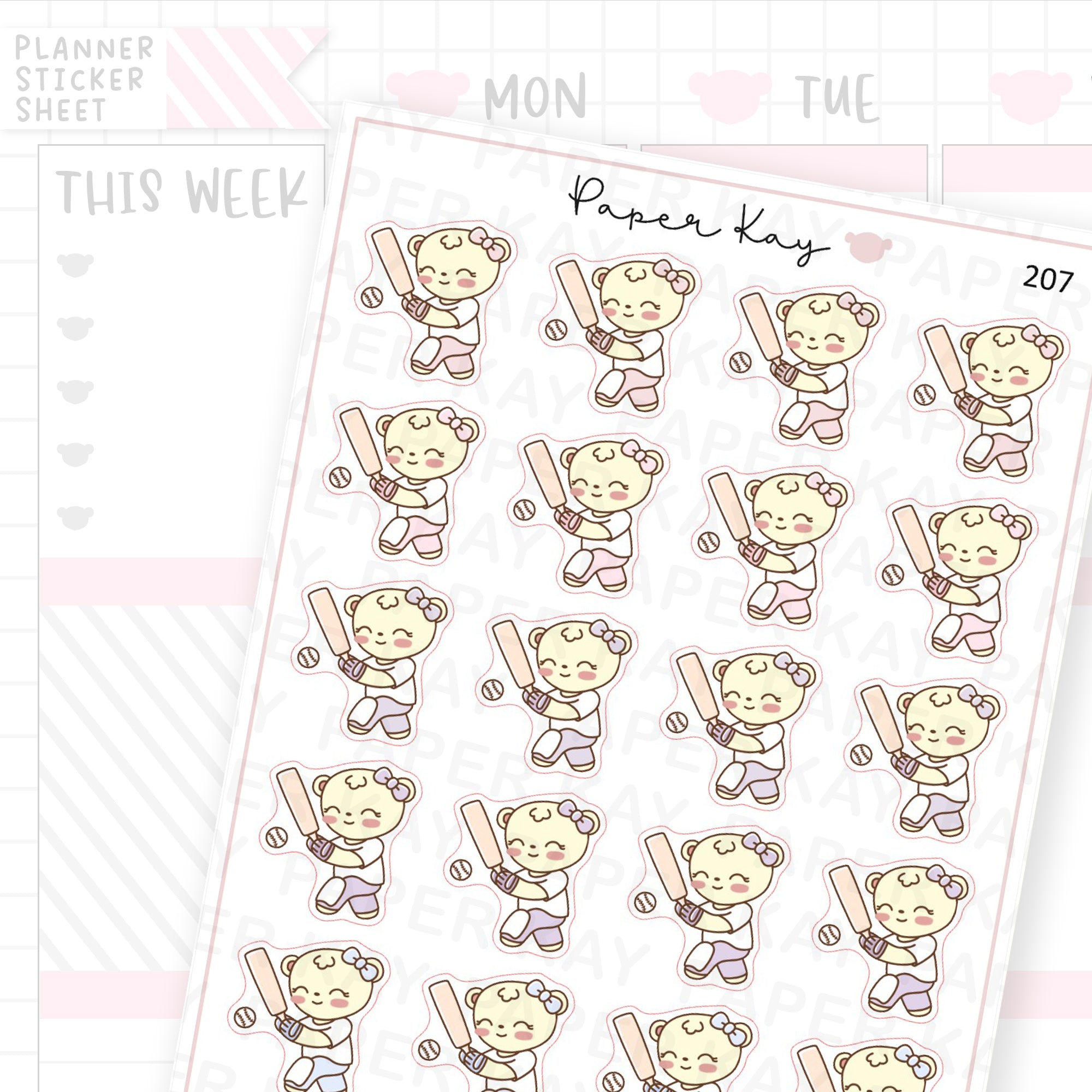 Cricket Sticker Sheet