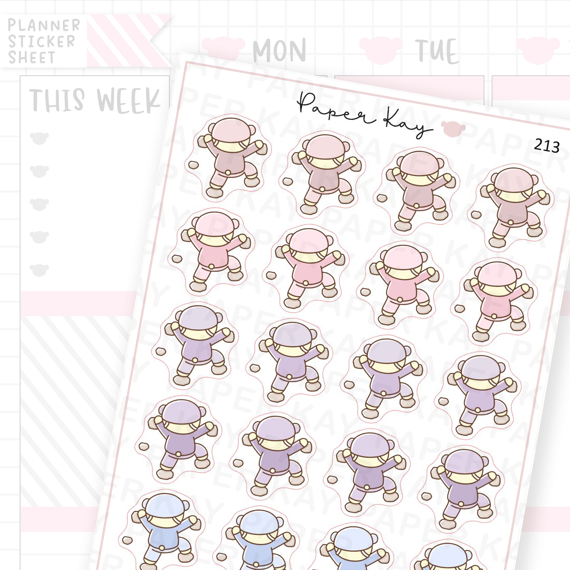 Rock Climbing Sticker Sheet