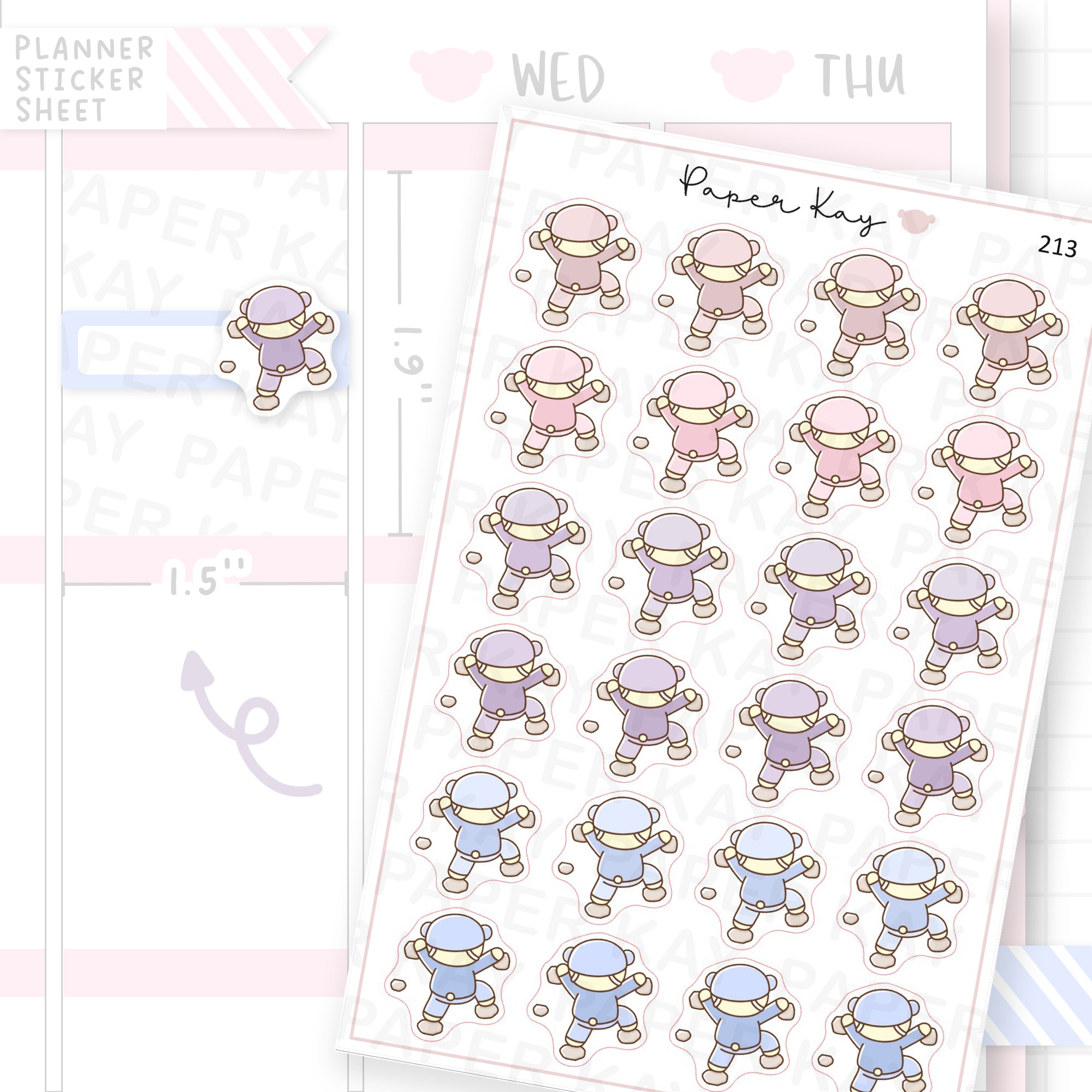 Rock Climbing Sticker Sheet