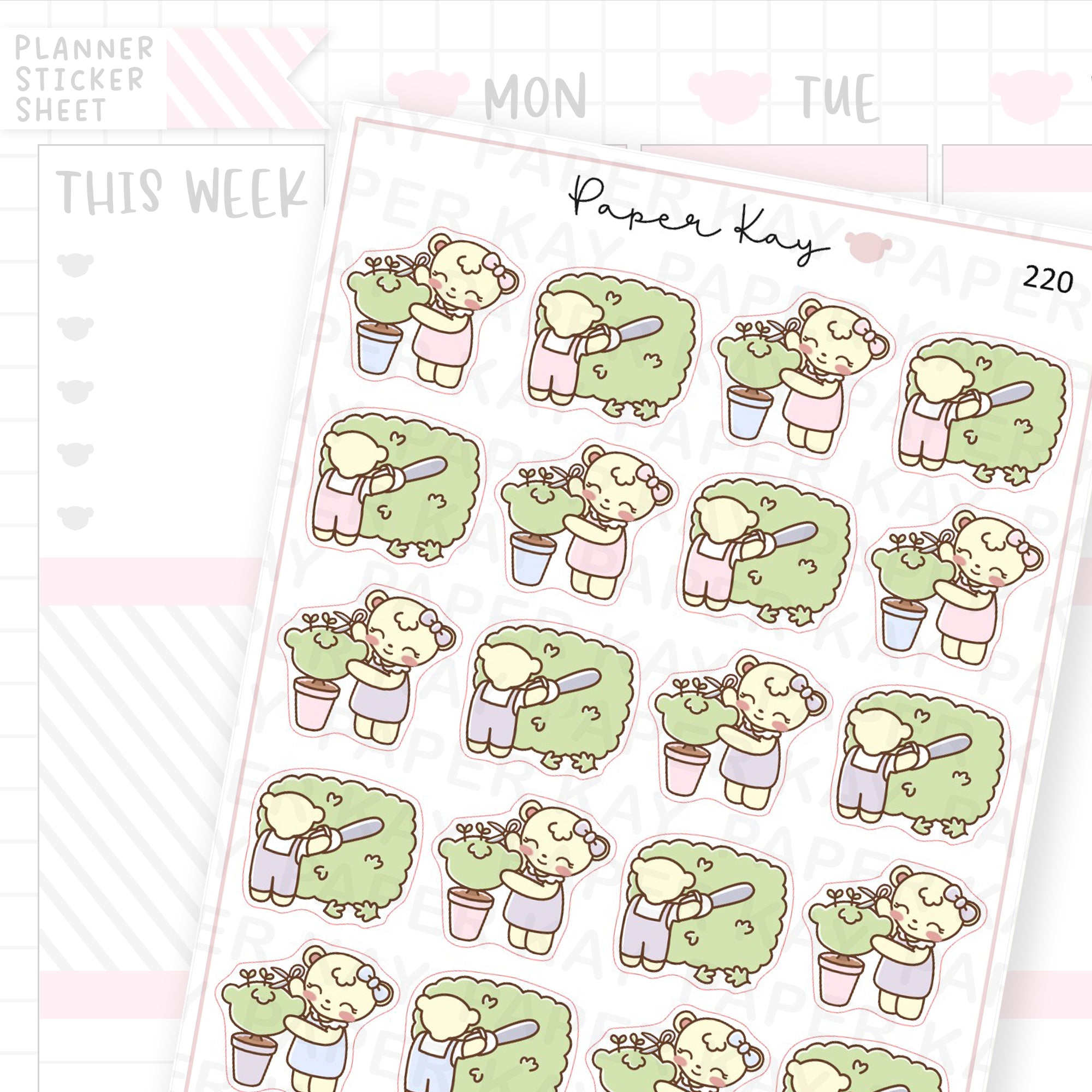 Trim Hedges/Bushes Sticker Sheet