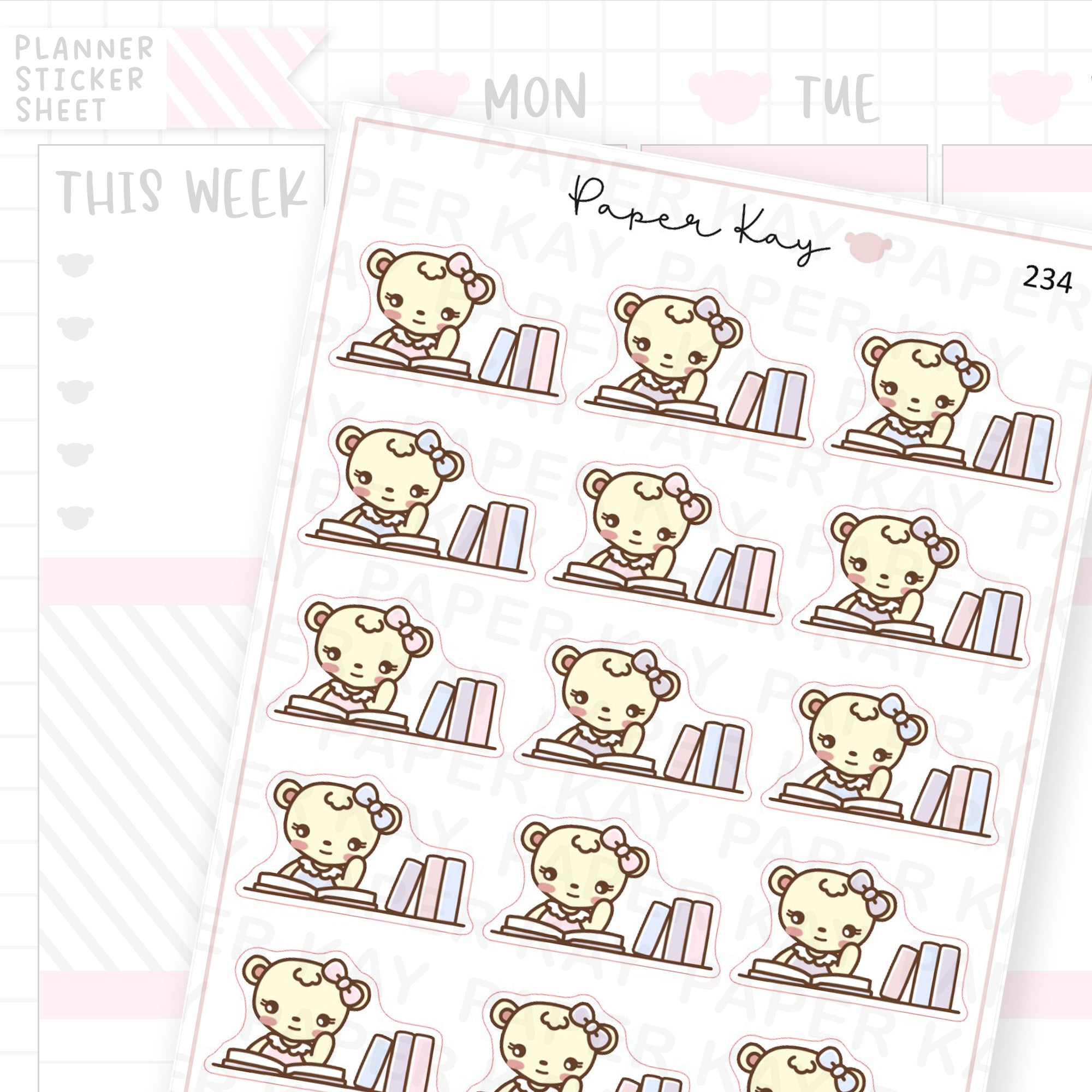 Study Time Sticker Sheet