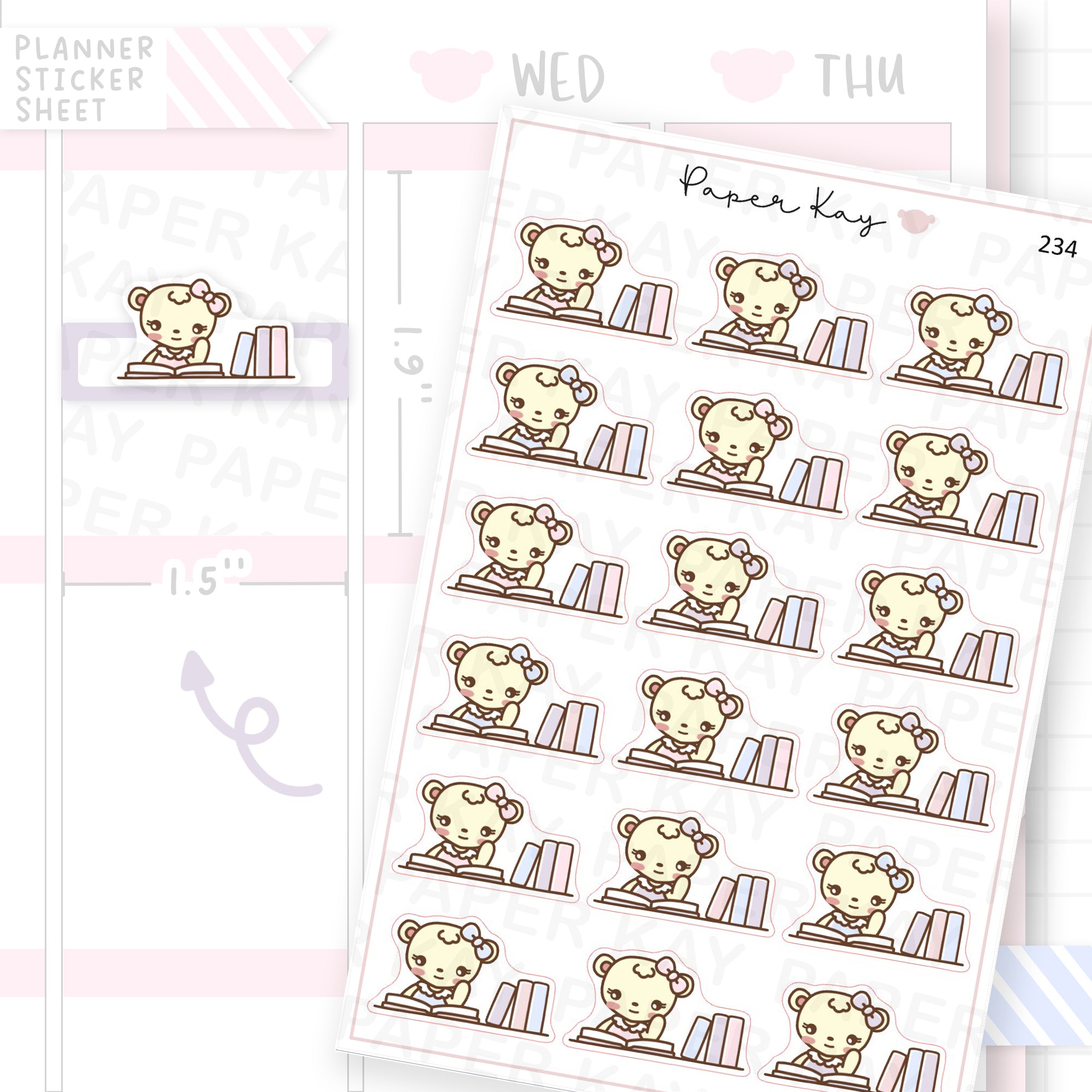 Study Time Sticker Sheet