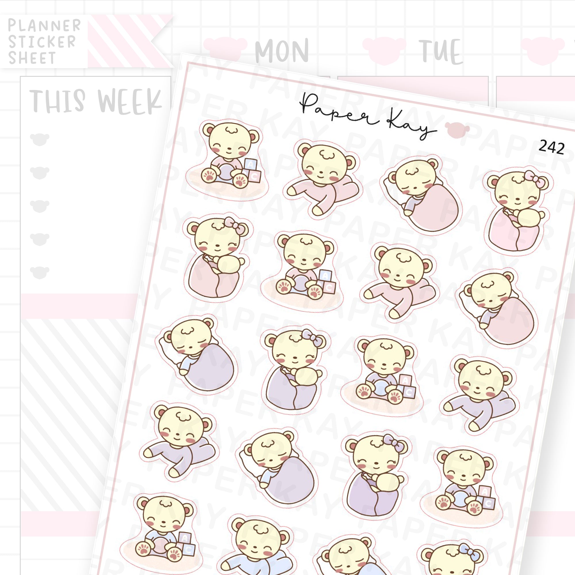 Mother and Baby Sticker Sheet