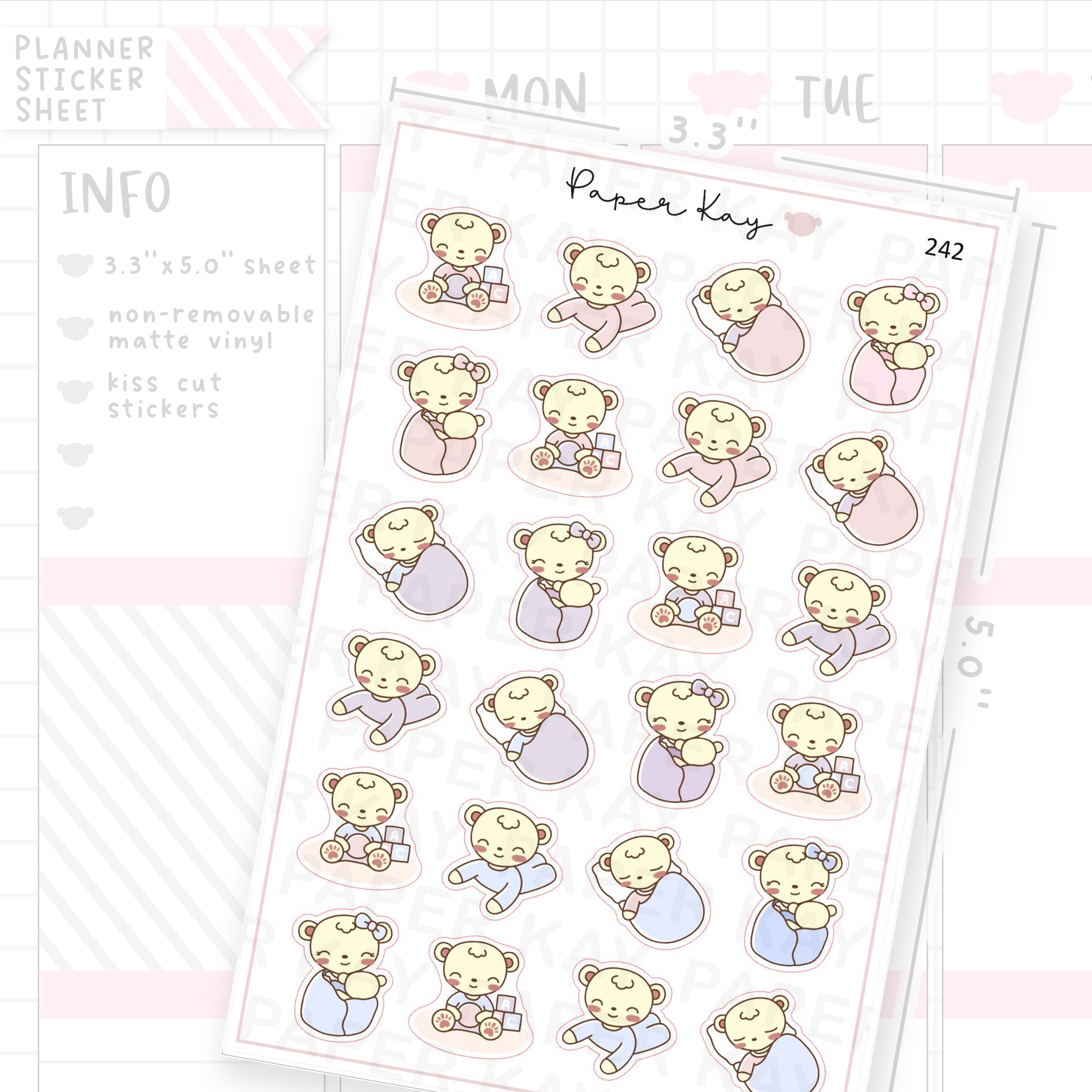 Mother and Baby Sticker Sheet