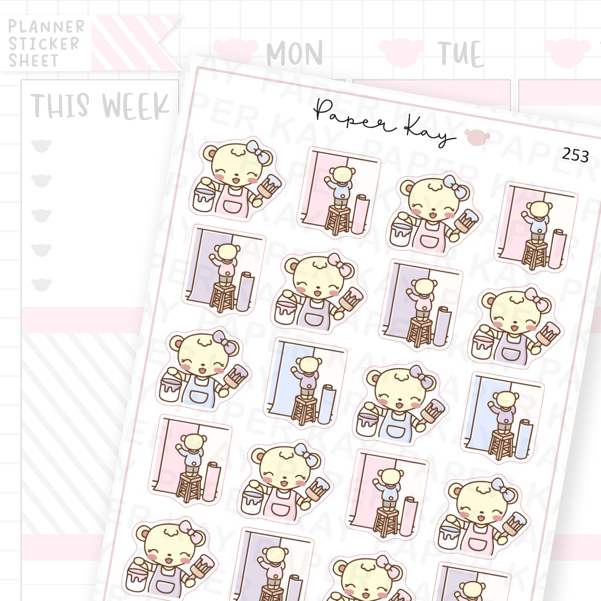 Decorating/Painting Sticker Sheet