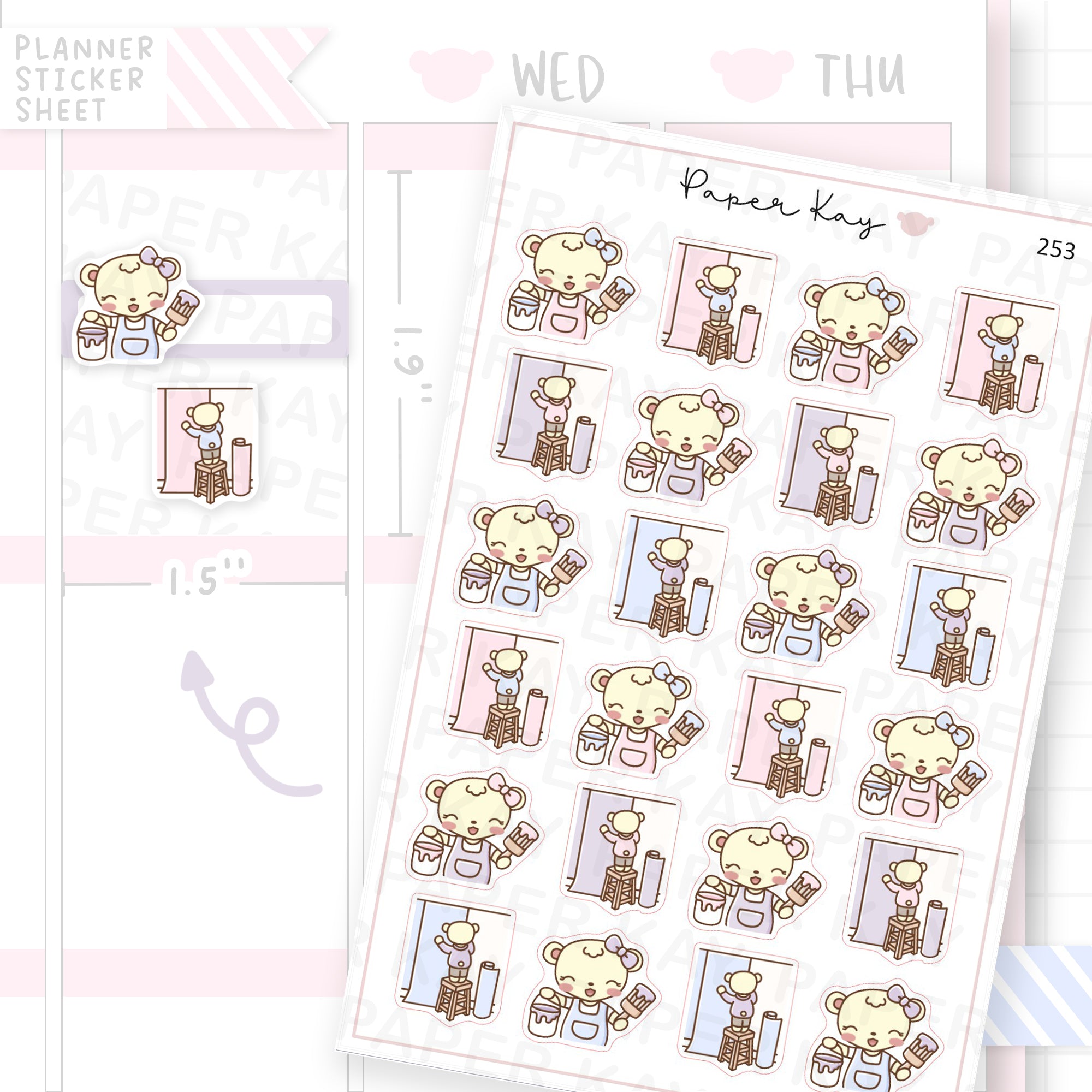 Decorating/Painting Sticker Sheet