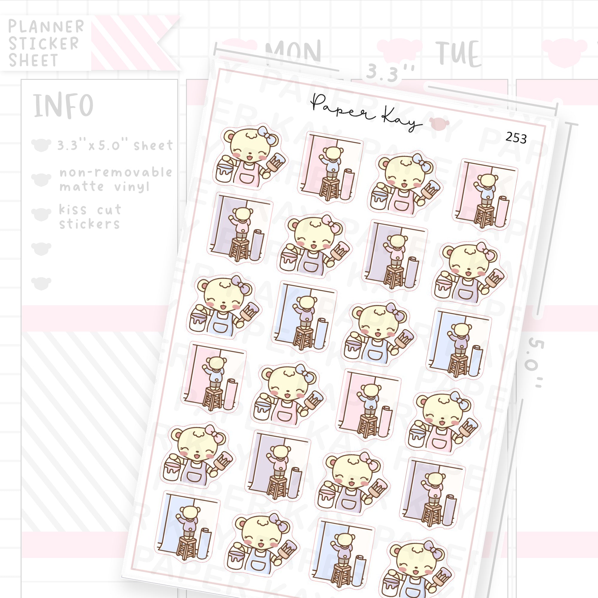 Decorating/Painting Sticker Sheet