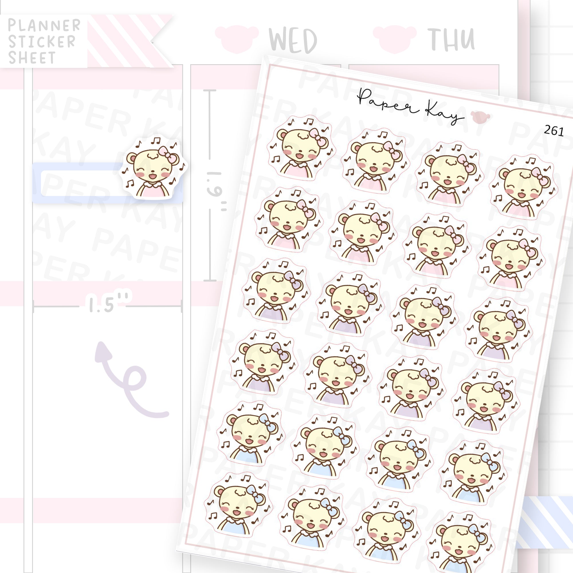 Singing Sticker Sheet