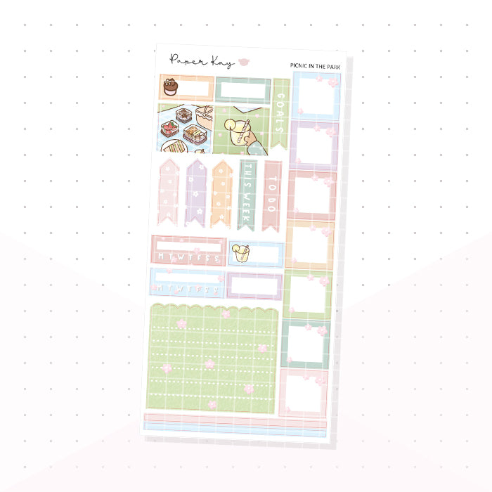 Picnic in the Park Hobonichi Weeks Kit - Planner Stickers