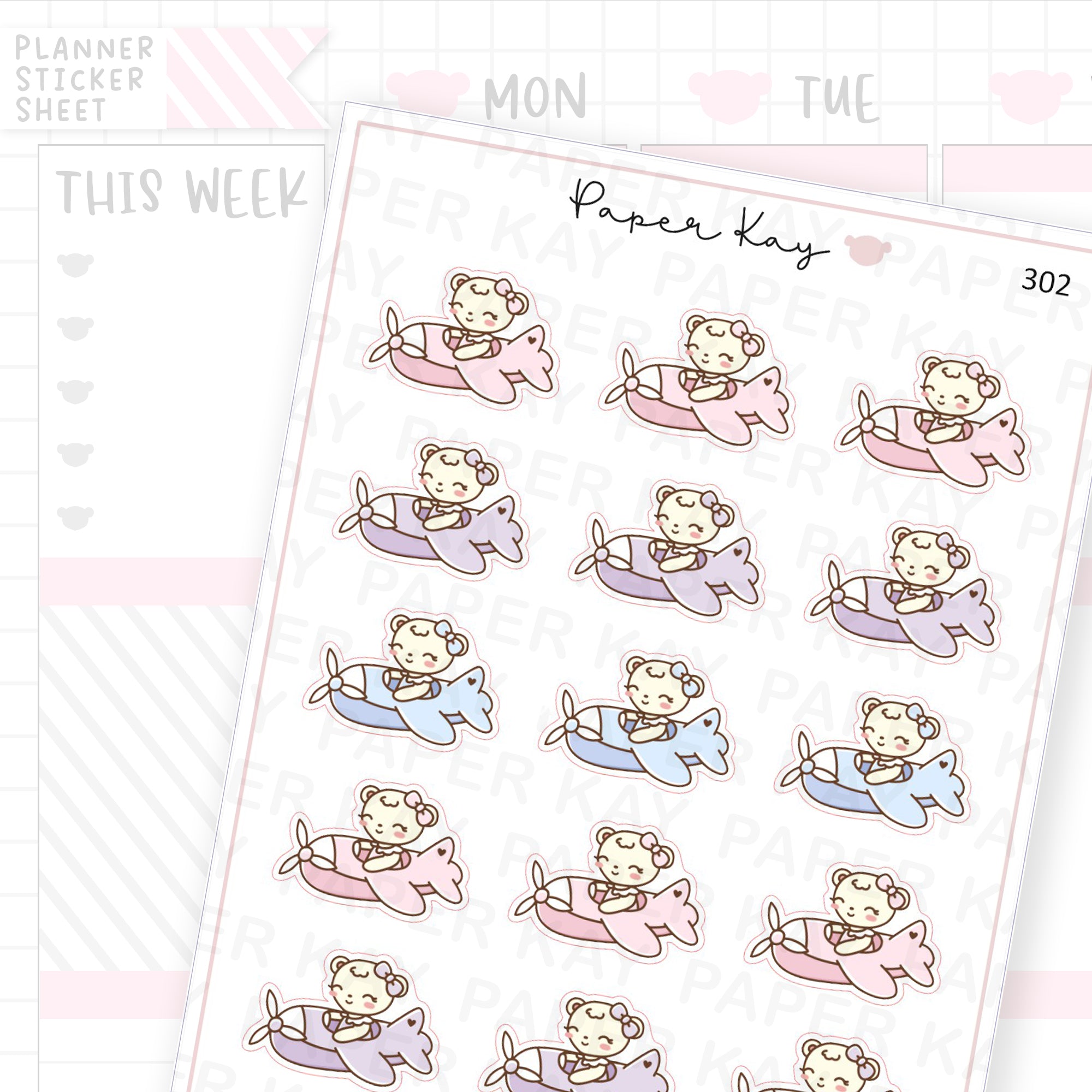 Aeroplane Sticker Sheet