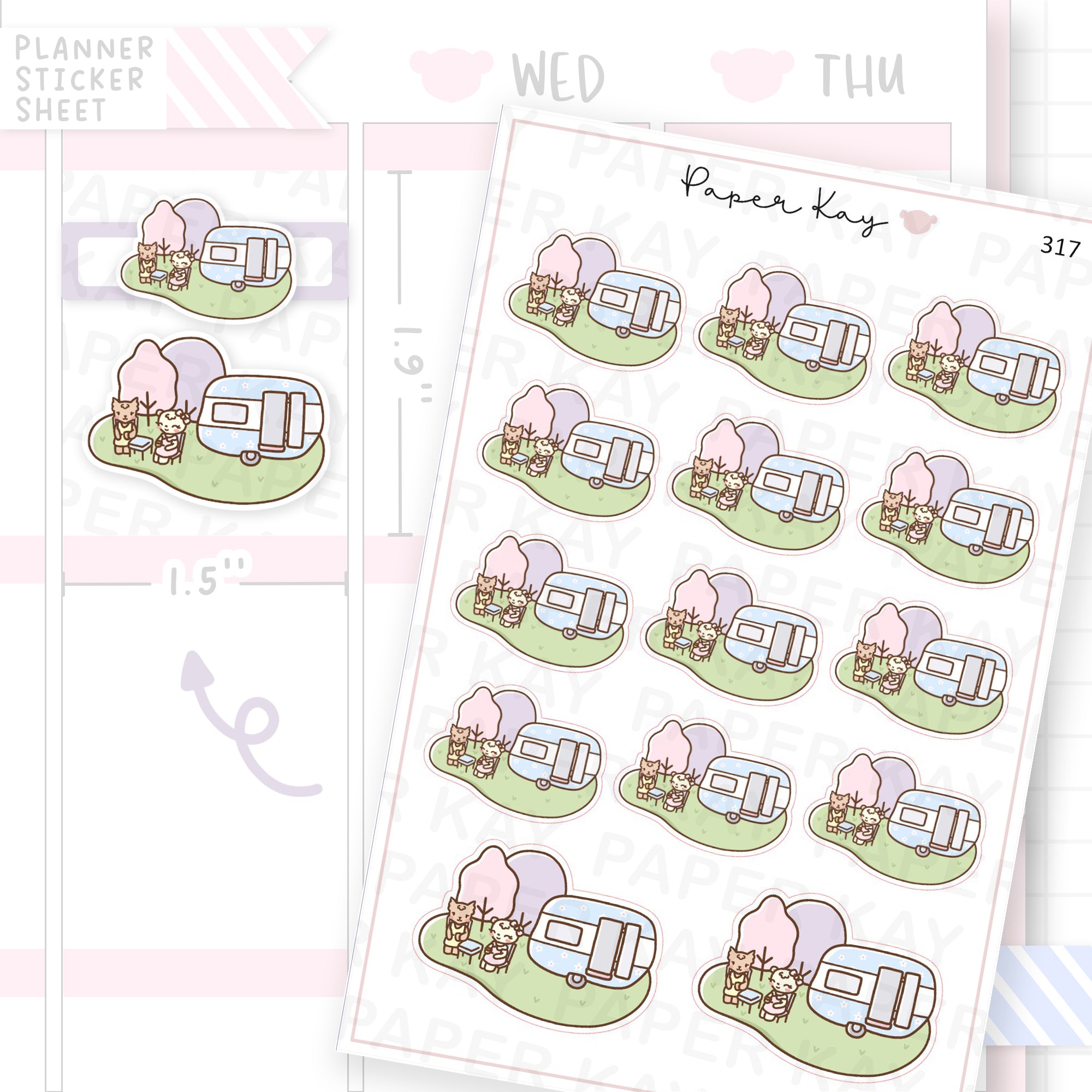 Caravan Sticker Sheet