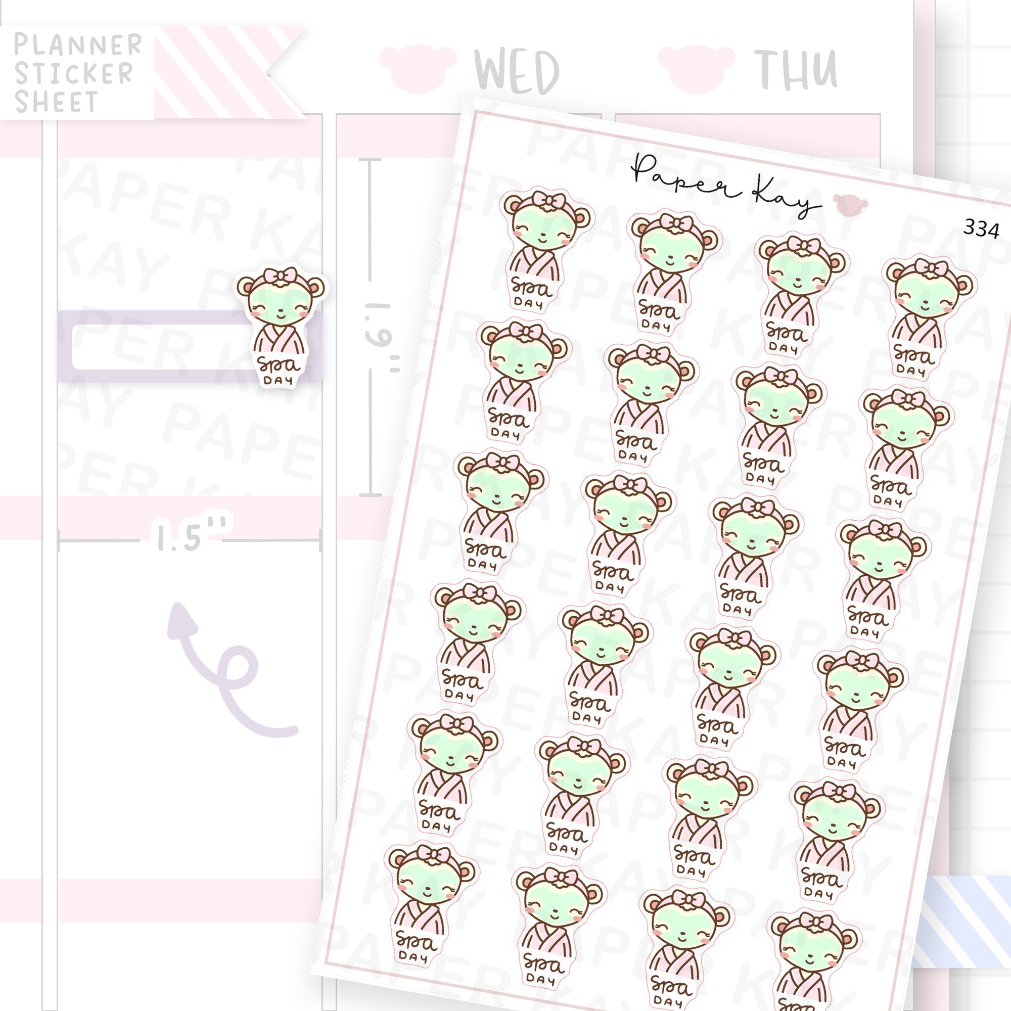 Spa Day Sticker Sheet