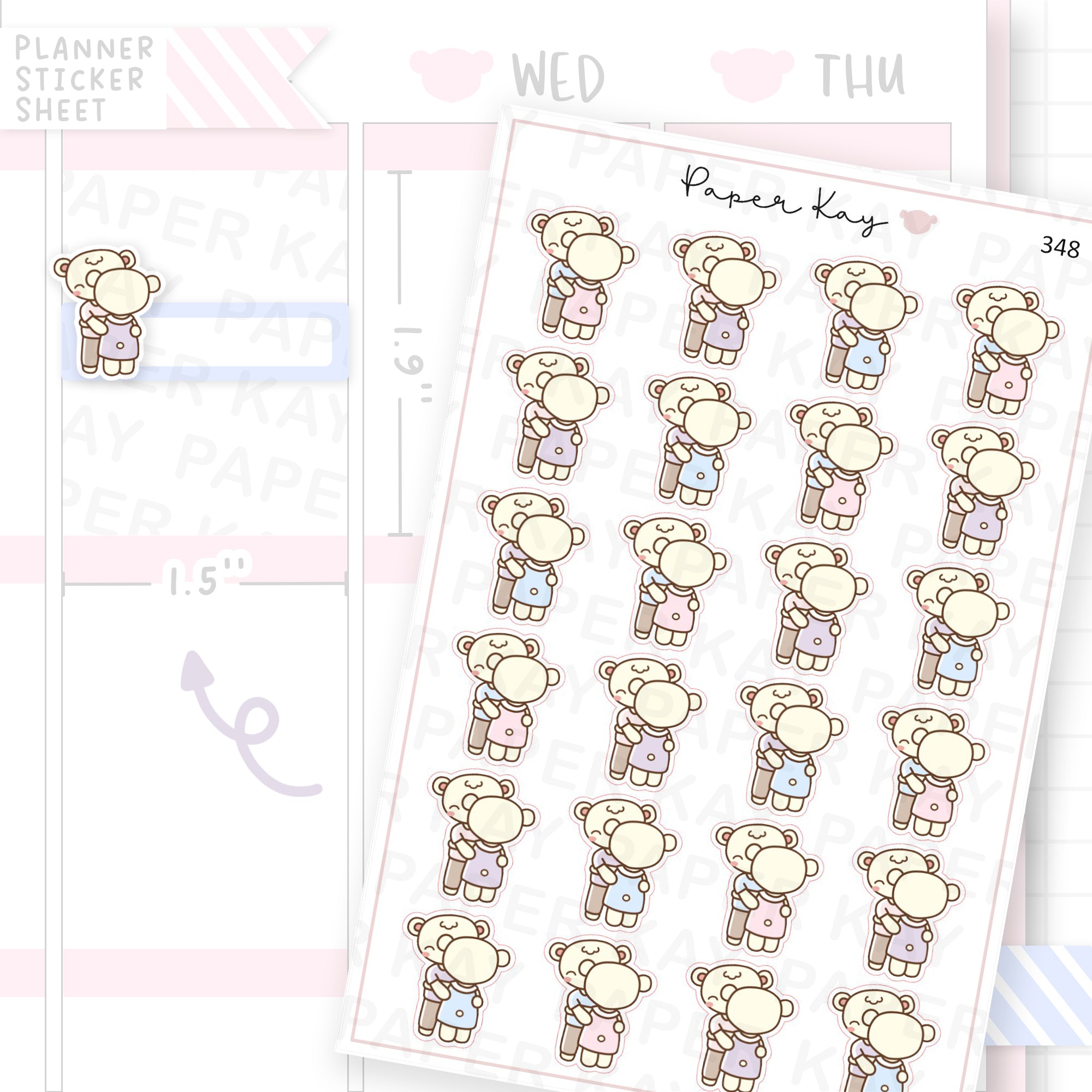Couple Hugging Sticker Sheet